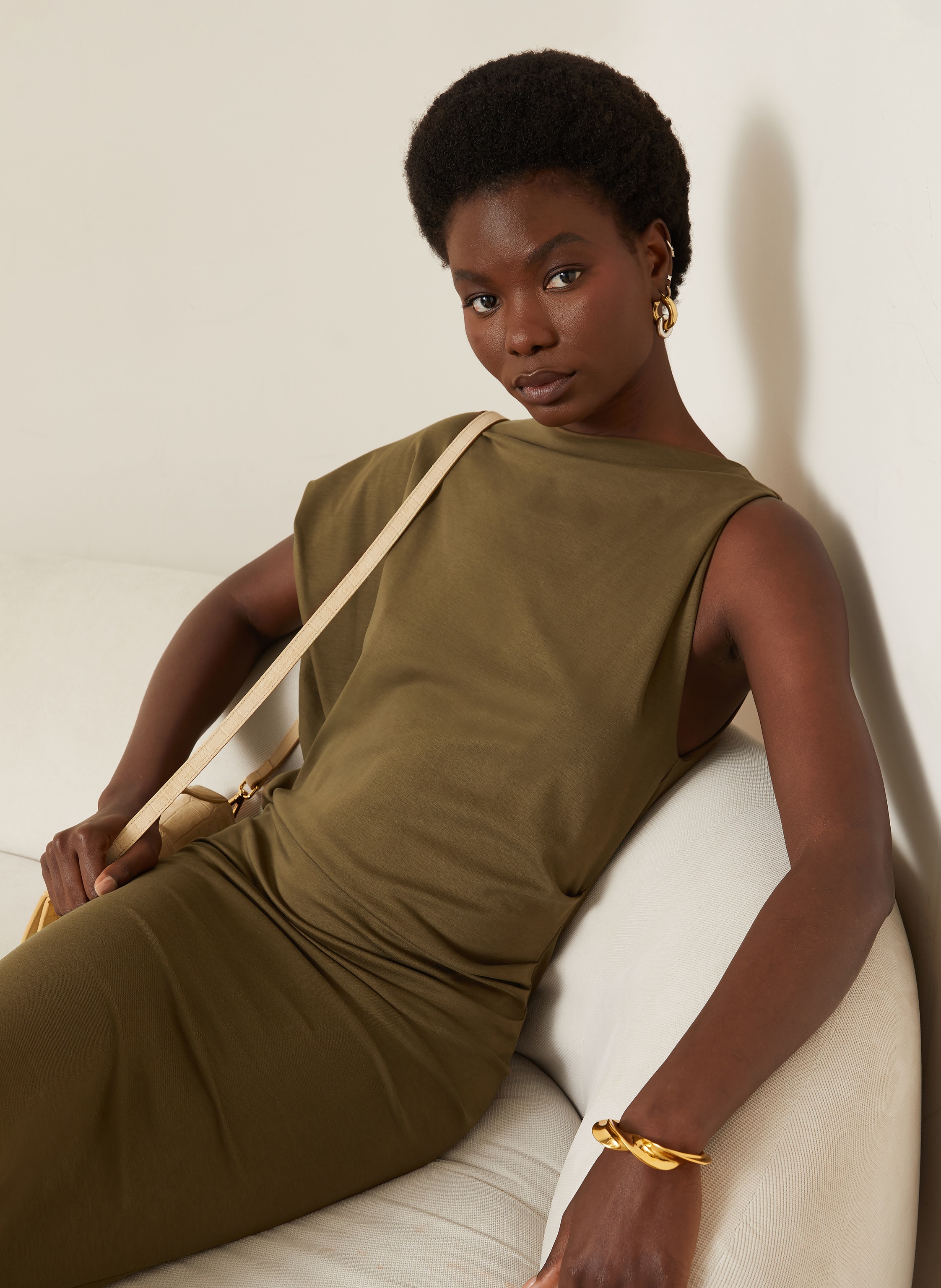 Thumbnail - Jacquemus Cocktailkleid La Robe Drap gruen