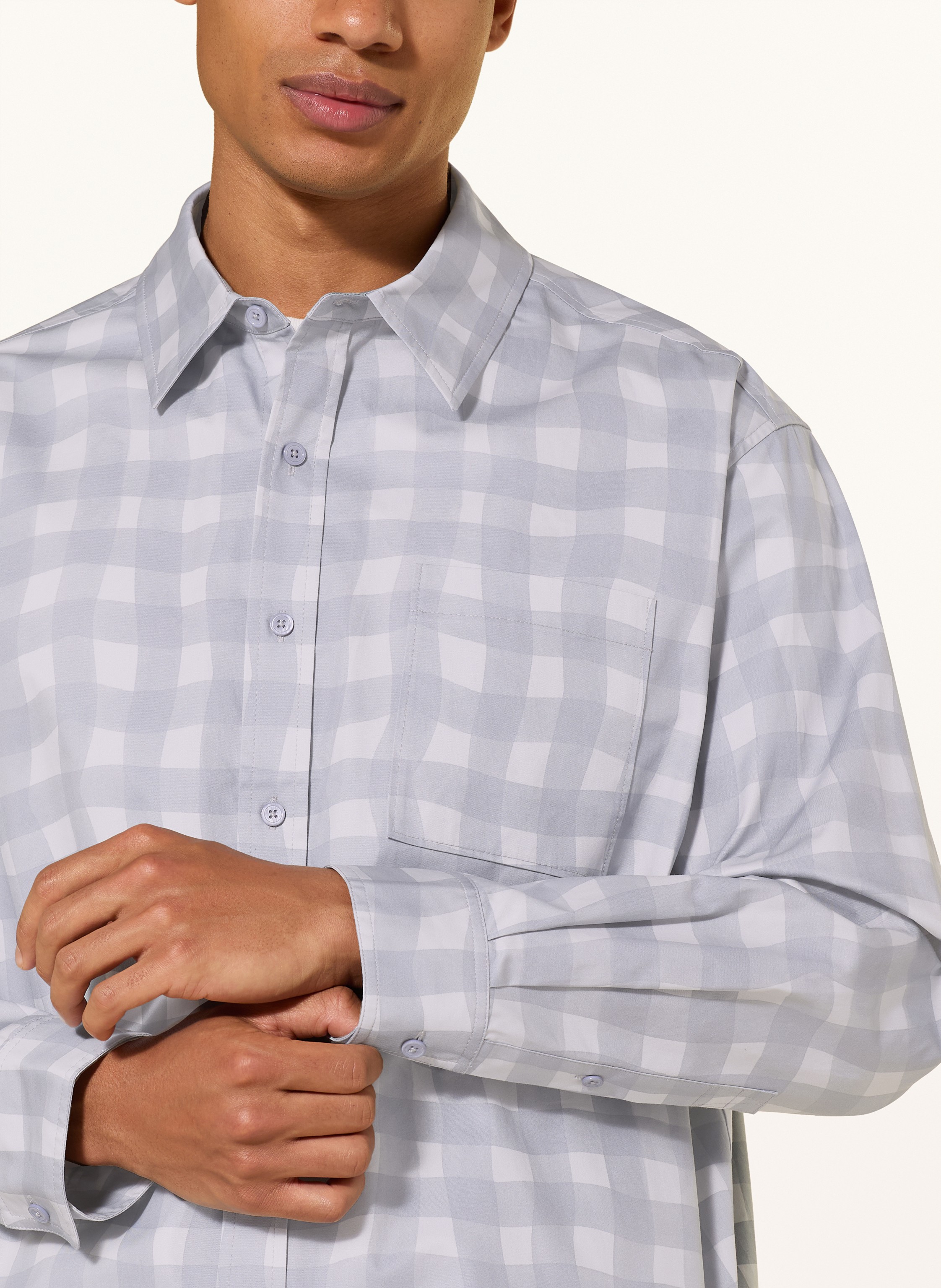 Thumbnail - Axel Arigato Hemd Distort Comfort Fit blau