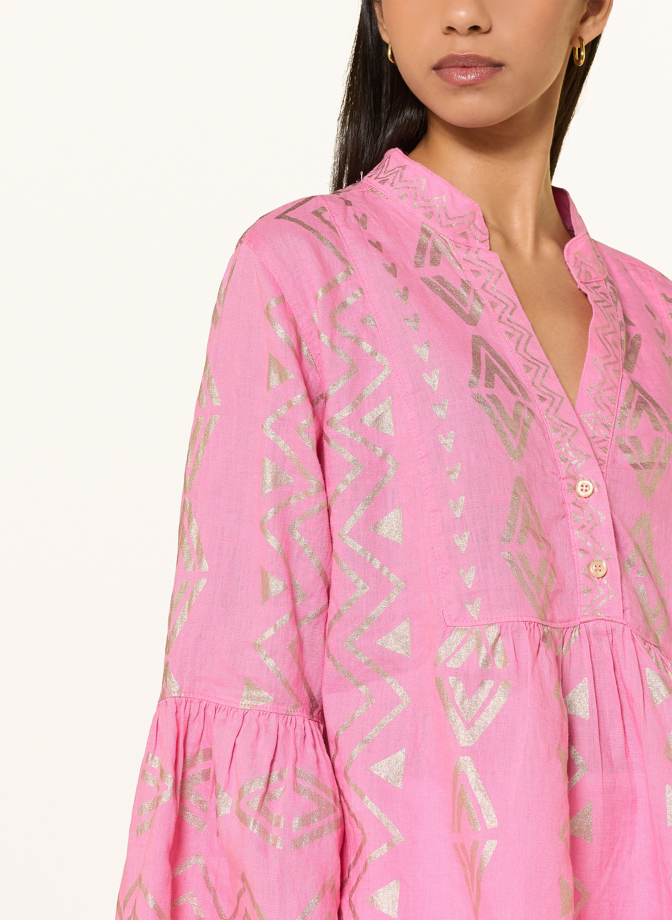 Thumbnail - Grace Blusenshirt Aus Leinen pink