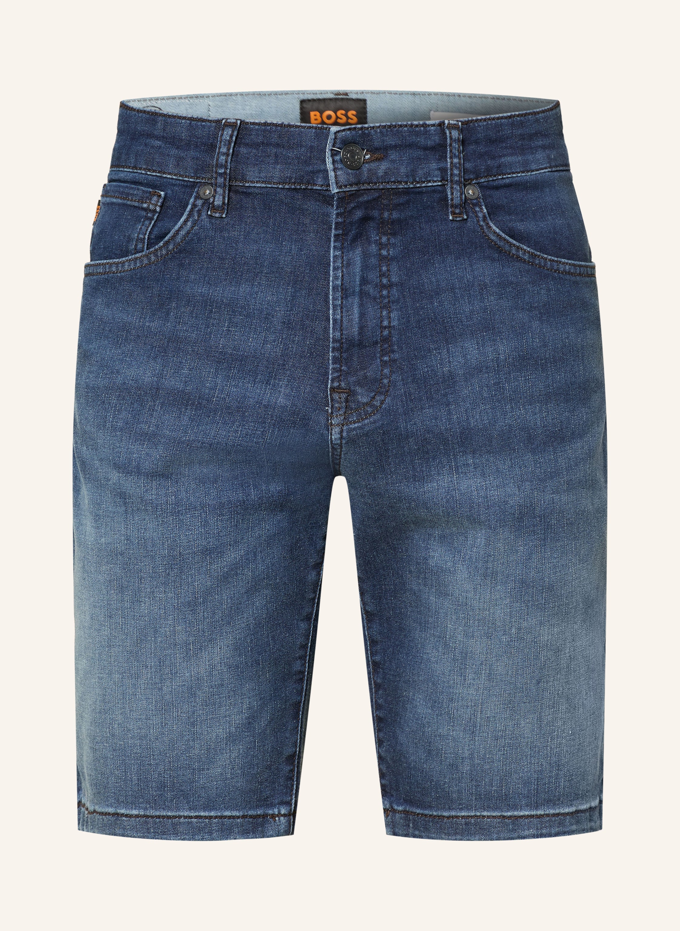 Boss Jeansshorts Maine Regular Fit blau