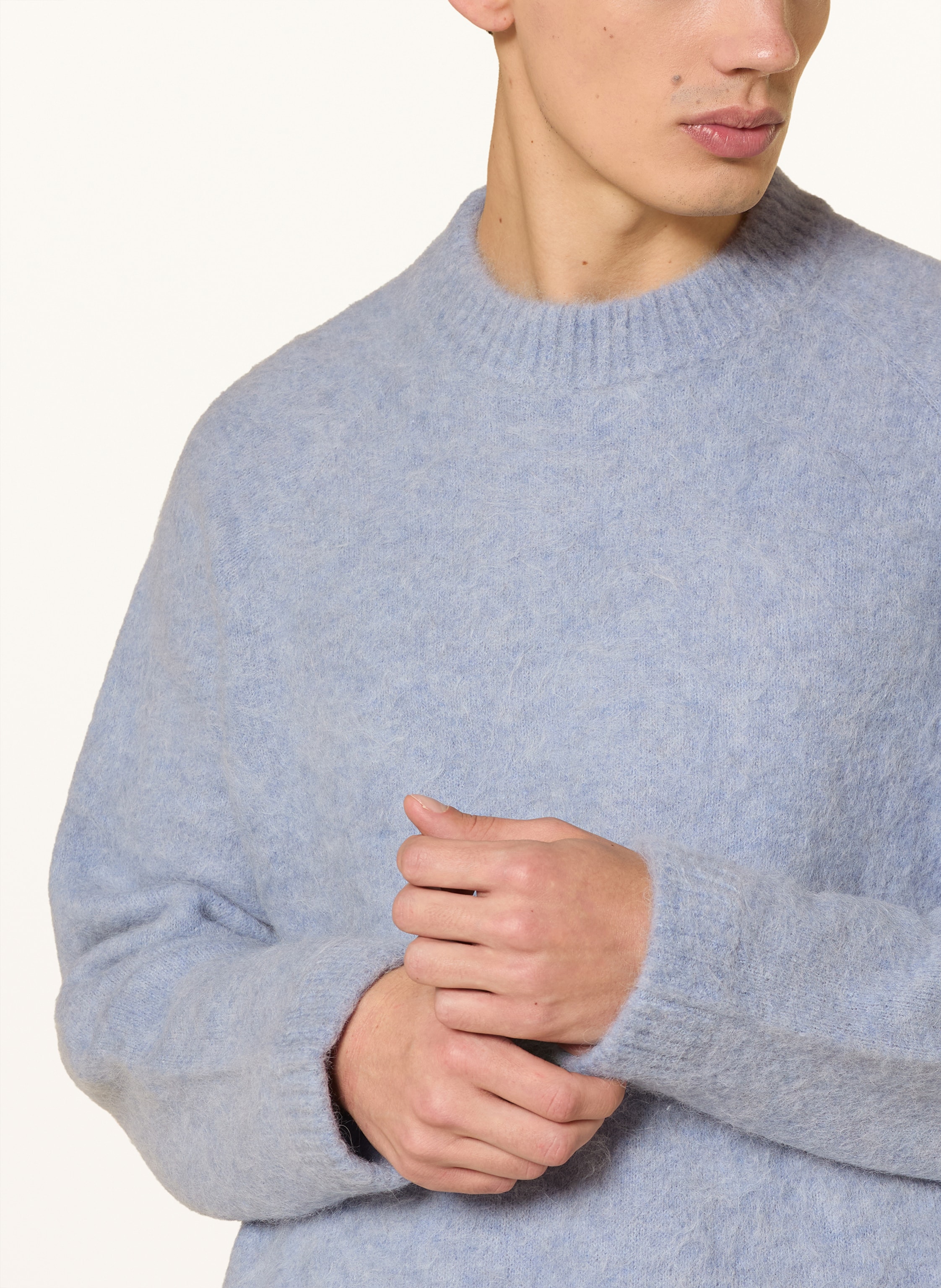 Thumbnail - About:Blank Pullover Aus Alpaka blau