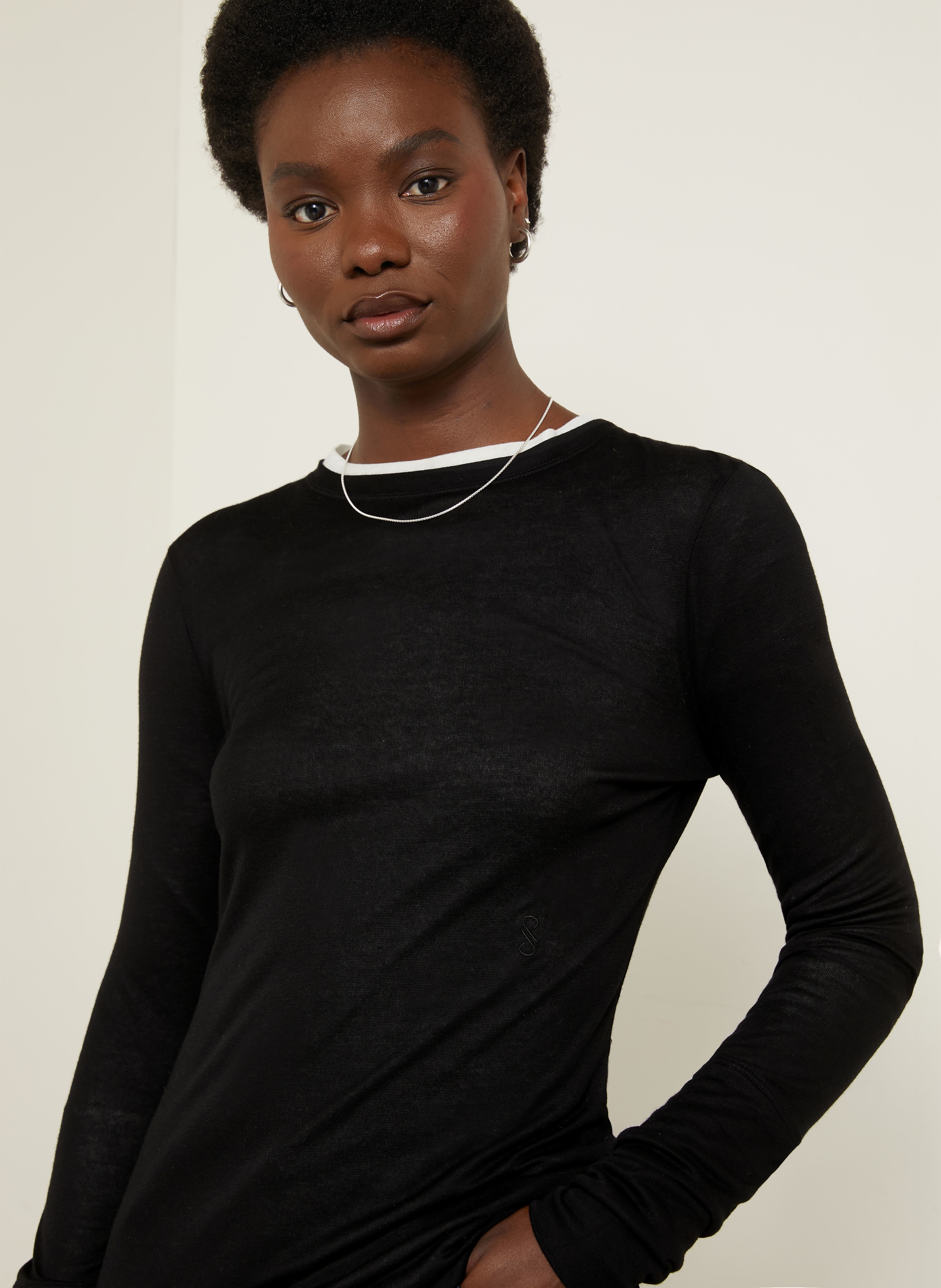 Thumbnail - Proenza Schouler Longsleeve Kaiya schwarz