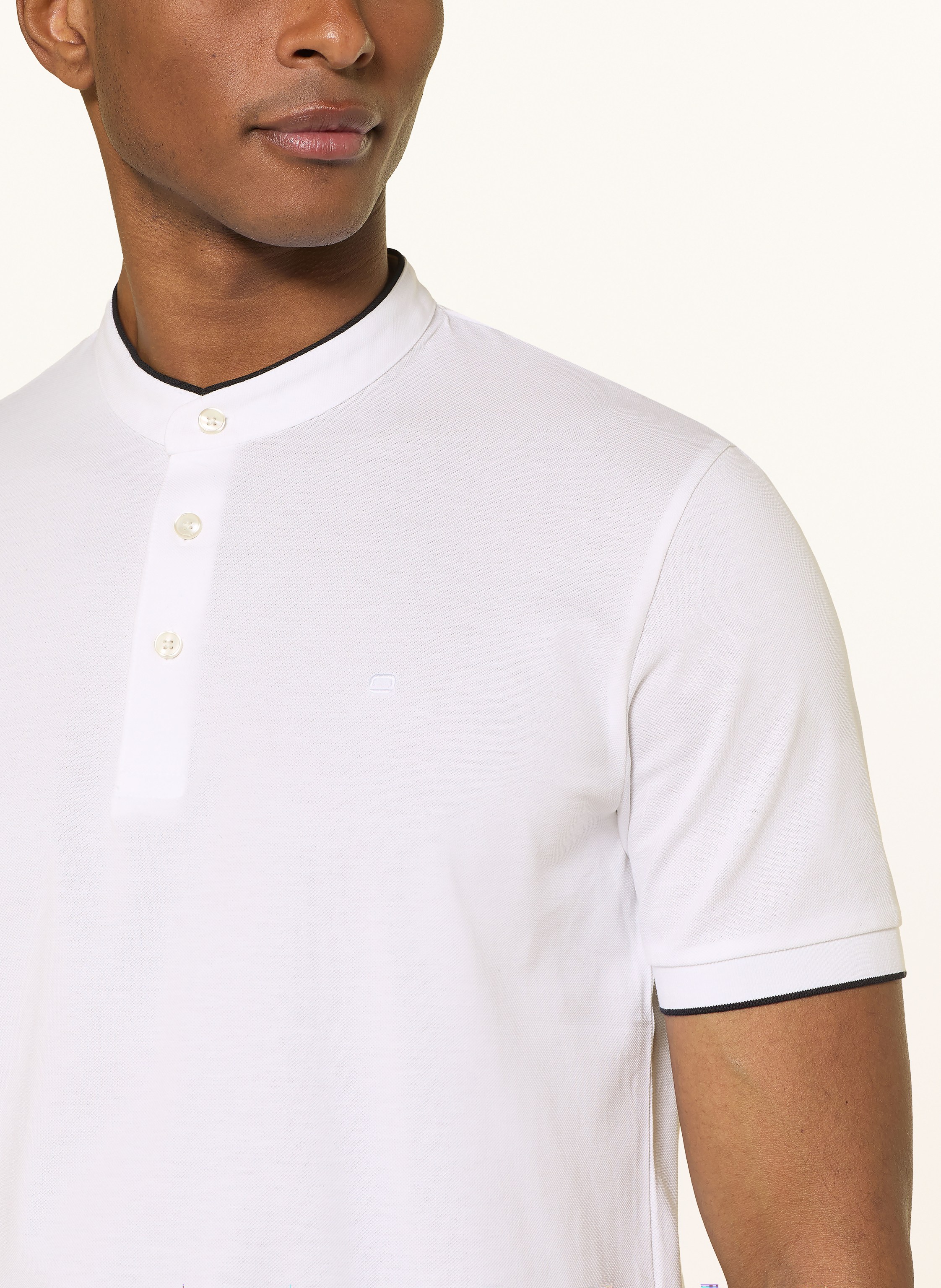 Thumbnail - Olymp Piqué-Poloshirt Casual Regular Fit weiss