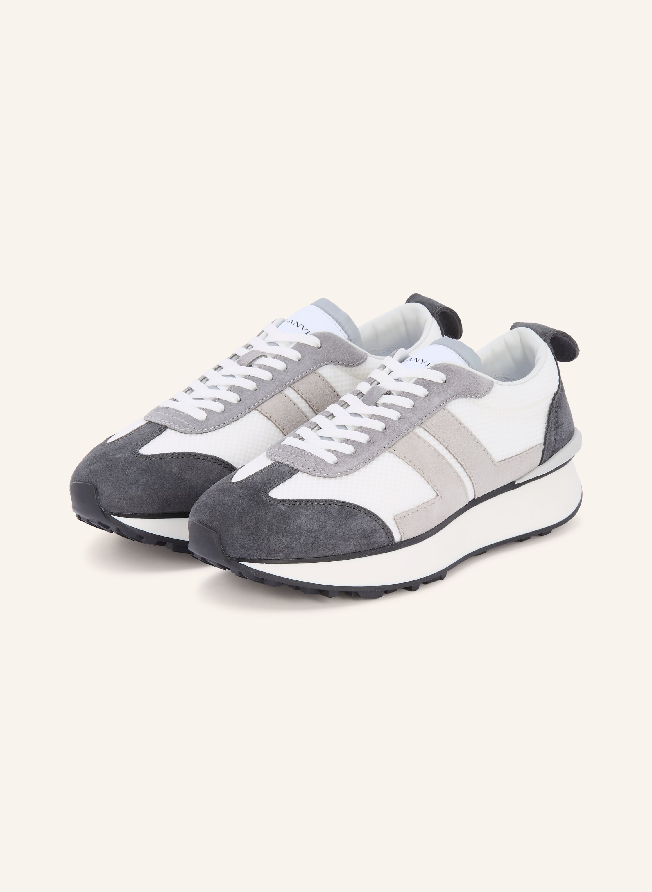 Lanvin Lanvin Sneaker Bumpr grau in HELLGRAU / BLAUGRAU / WEISS