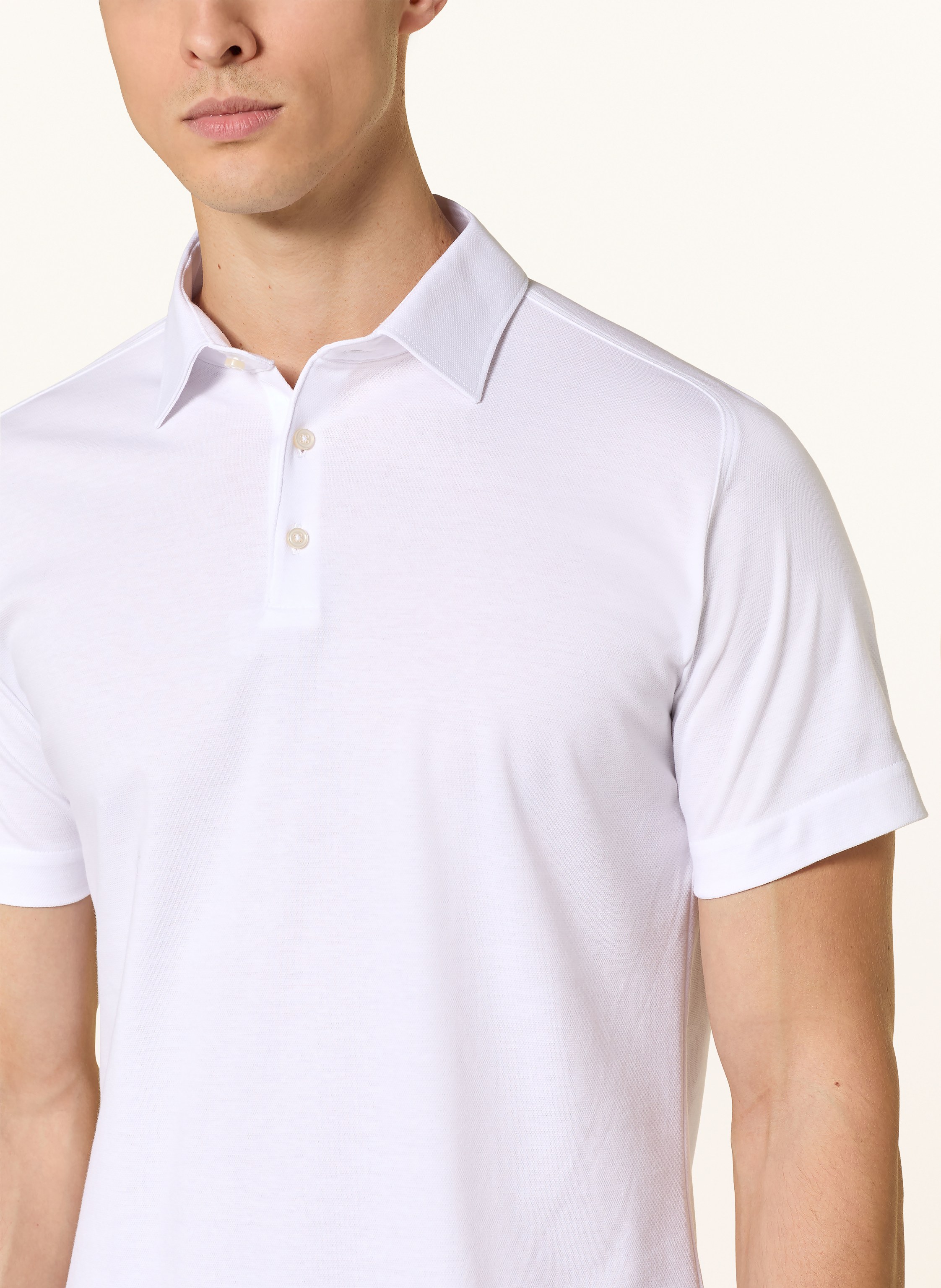 Thumbnail - Desoto Piqué-Poloshirt weiss