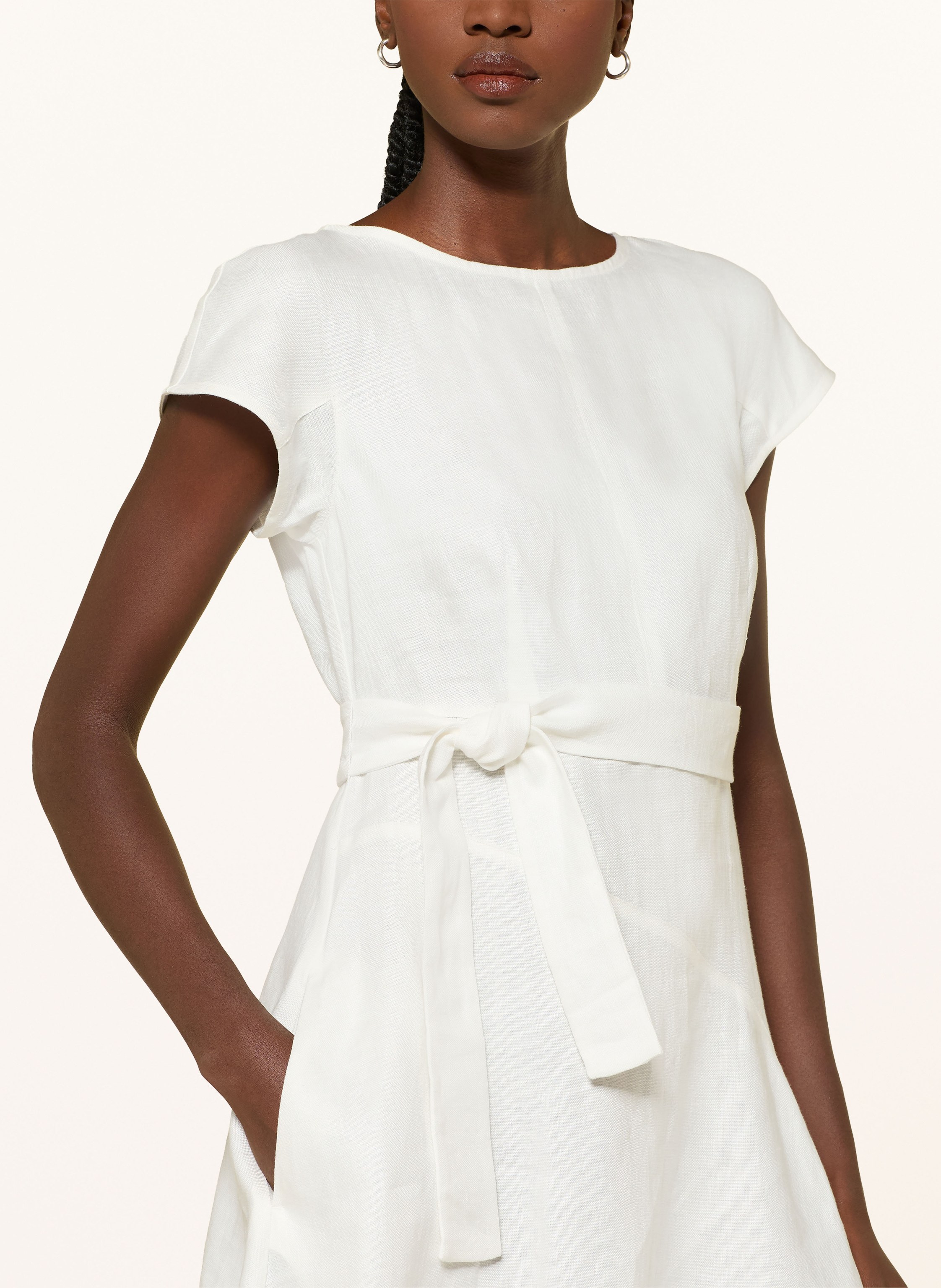 Thumbnail - Weekend Max Mara Leinenkleid Esordio weiss