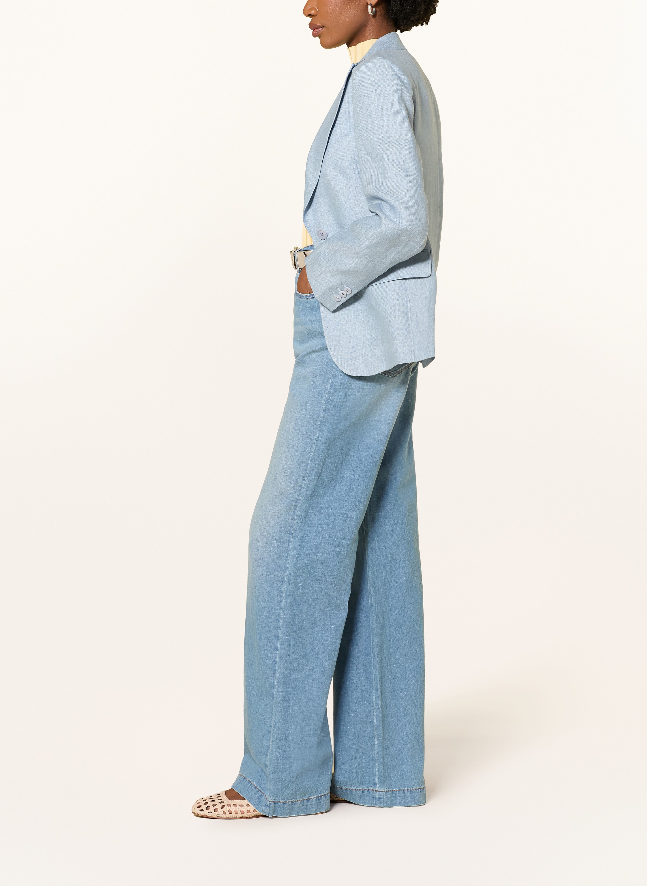 Thumbnail - Weekend Max Mara Wide Leg Jeans Latino blau