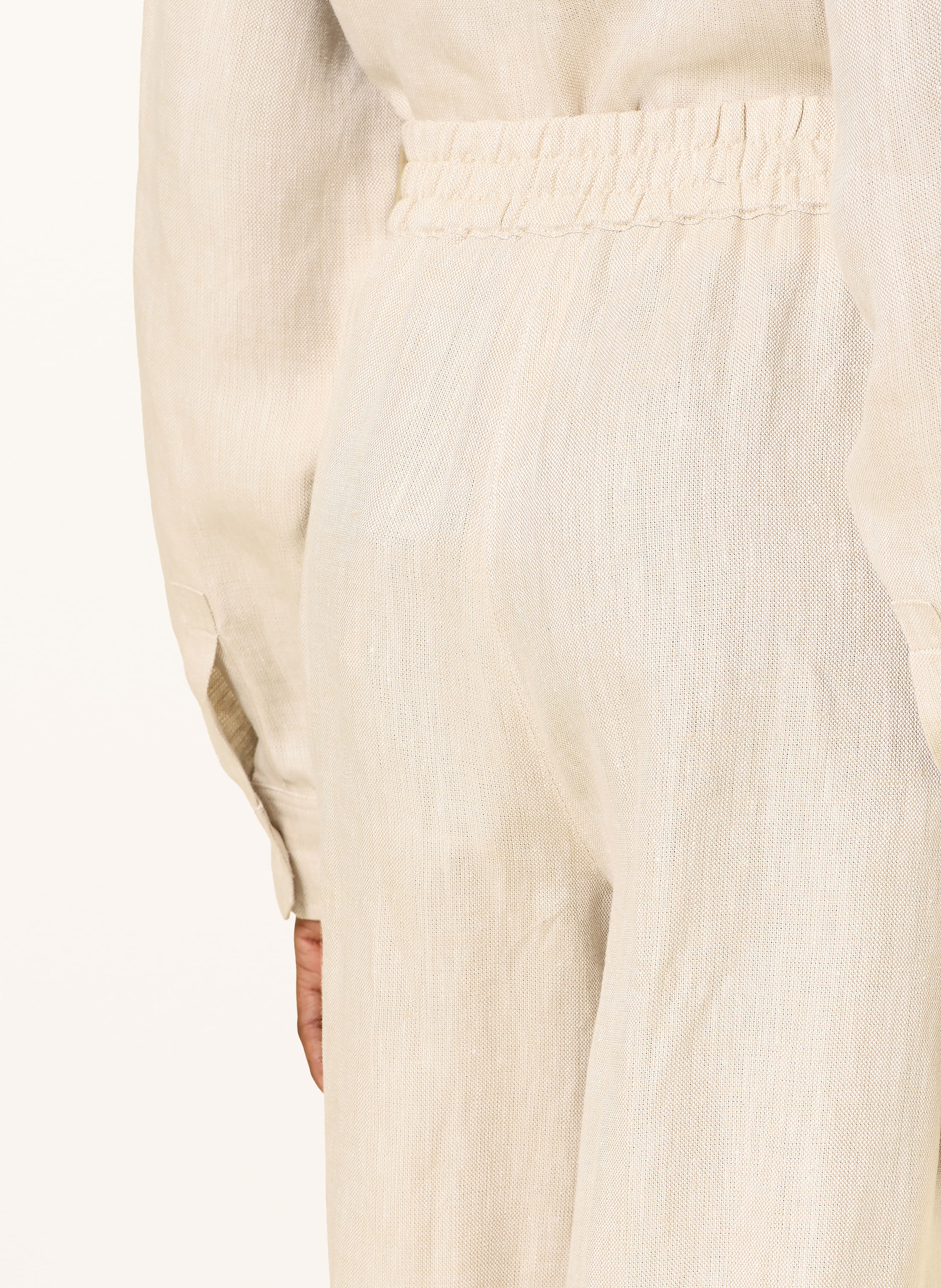 Thumbnail - Weekend Max Mara 7/8-Hose Felino Aus Leinen beige