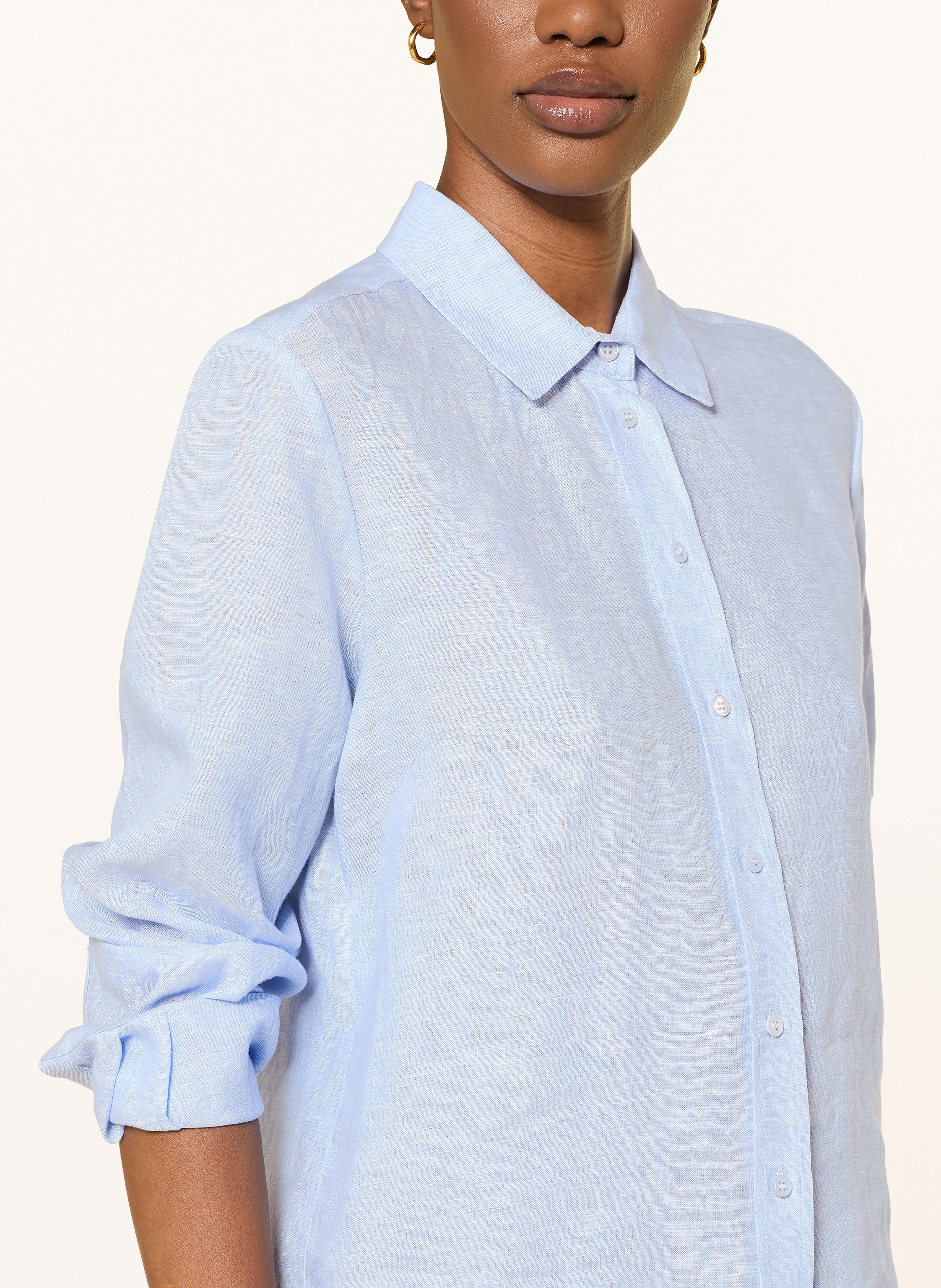 Thumbnail - Weekend Max Mara Hemdbluse Werner Aus Leinen blau