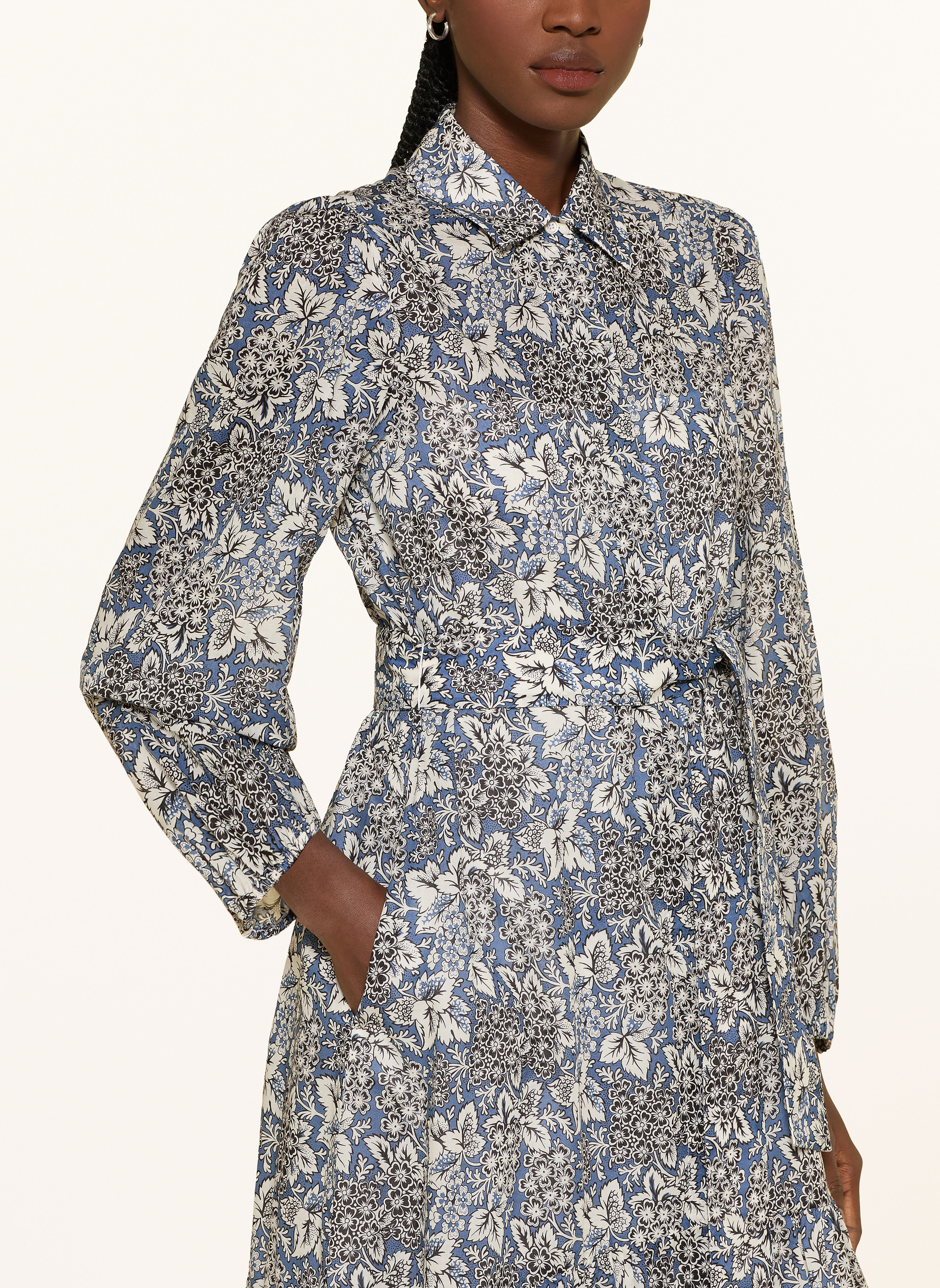 Thumbnail - Weekend Max Mara Hemdblusenkleid Oboli blau