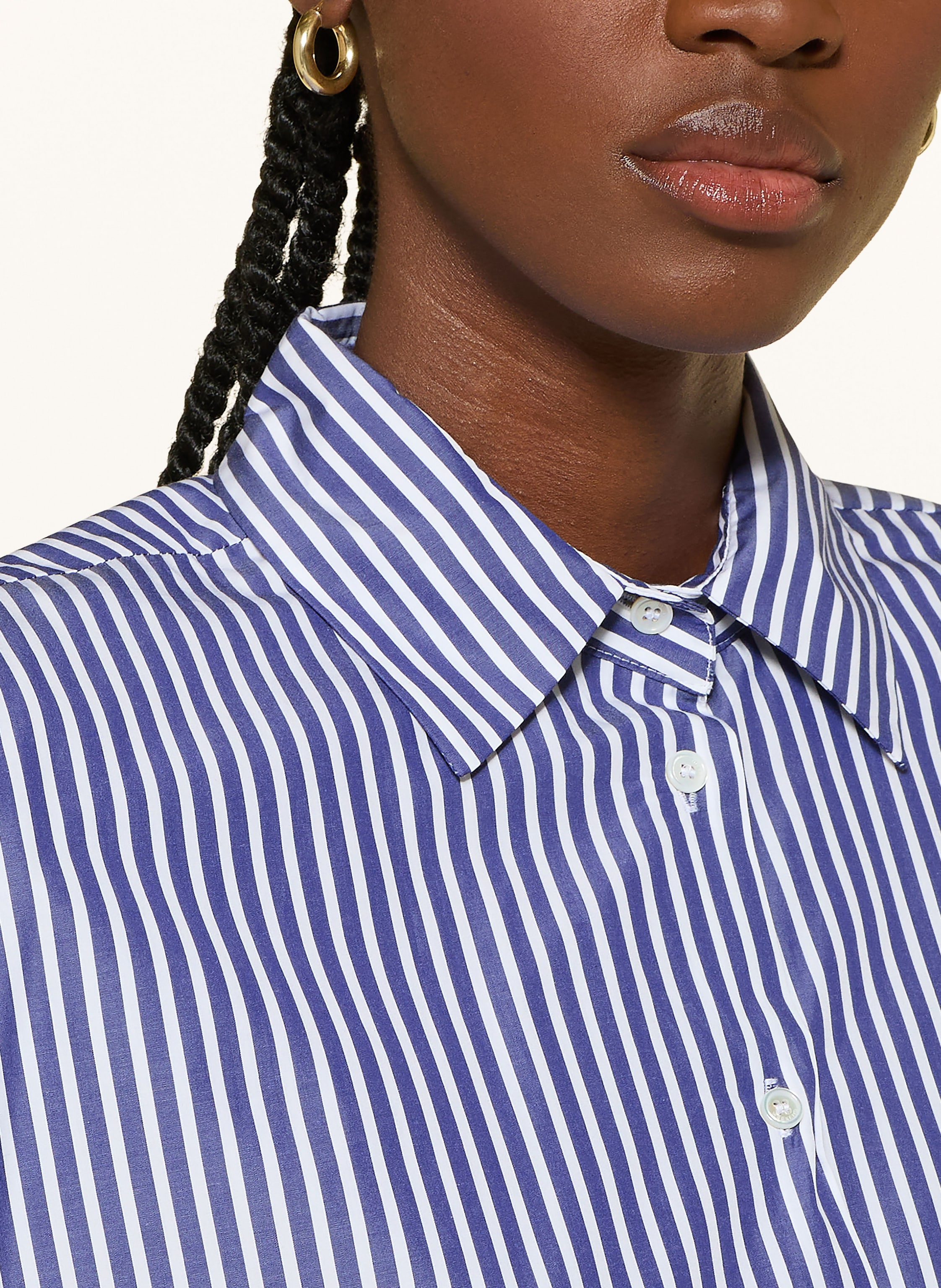 Thumbnail - Weekend Max Mara Oversized-Hemdbluse Hudson Mit 3/4-Arm blau