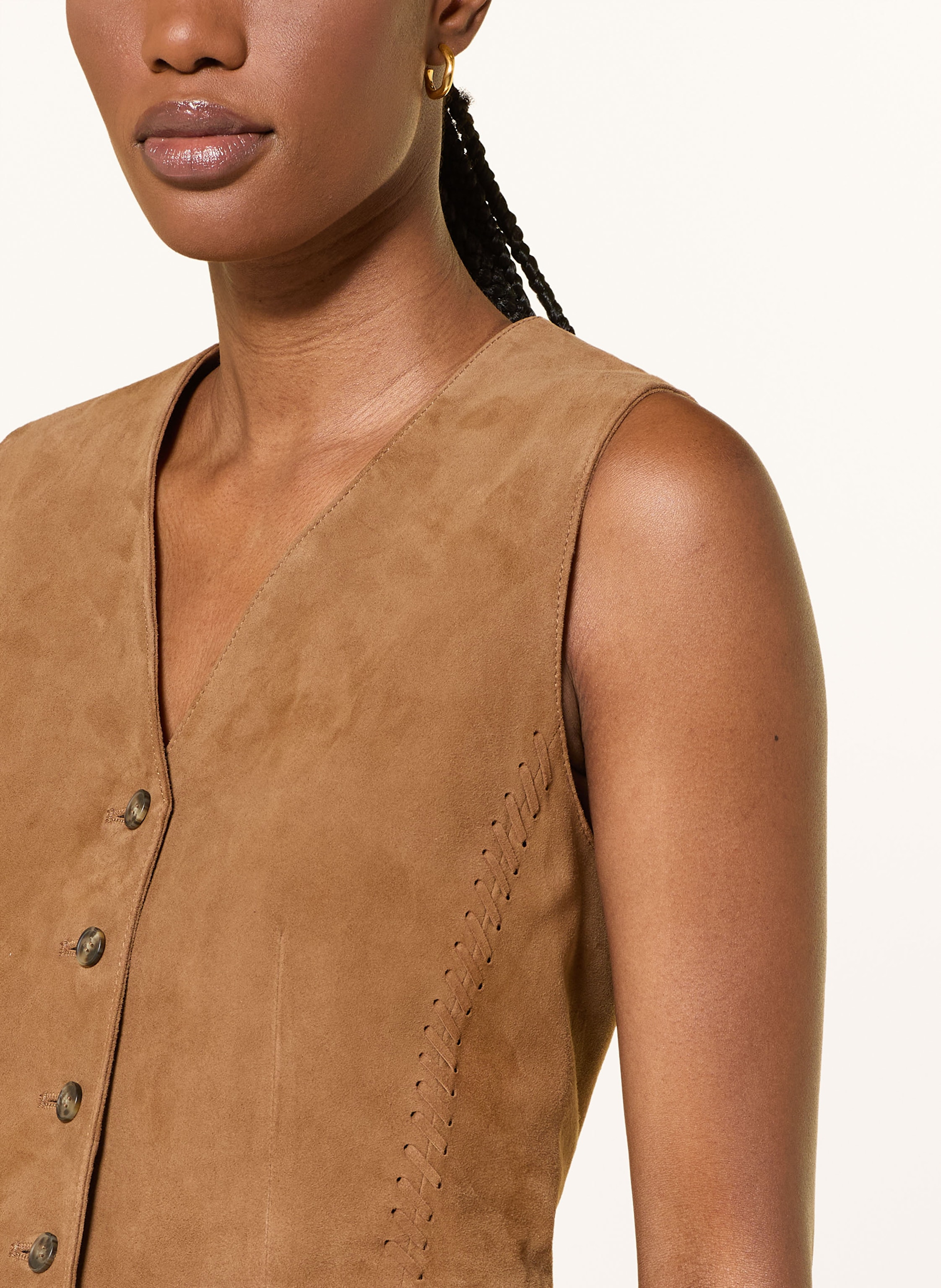 Thumbnail - Weekend Max Mara Lederweste Vetusta braun