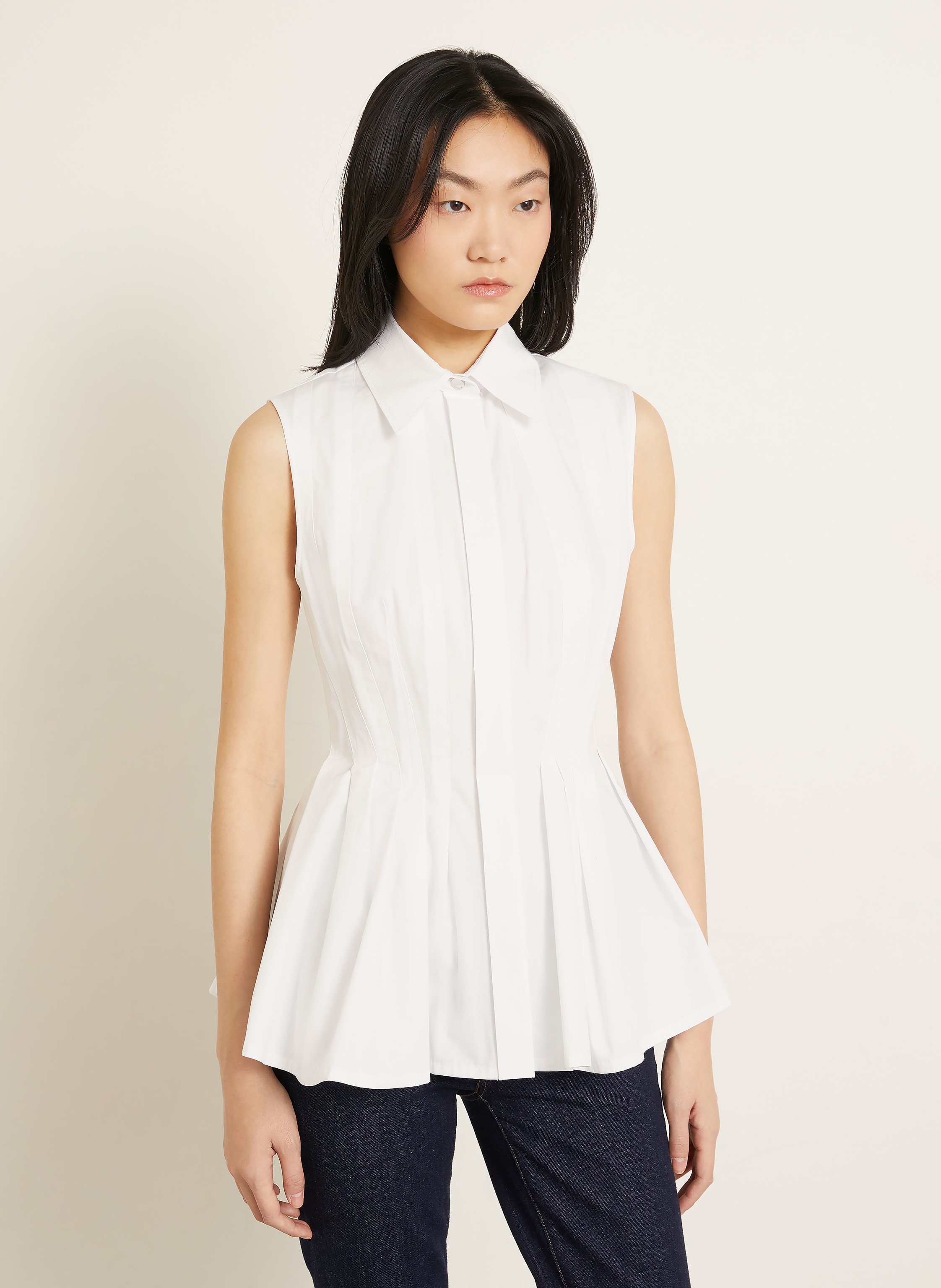 Thumbnail - Sportmax Blusentop Certosa weiss