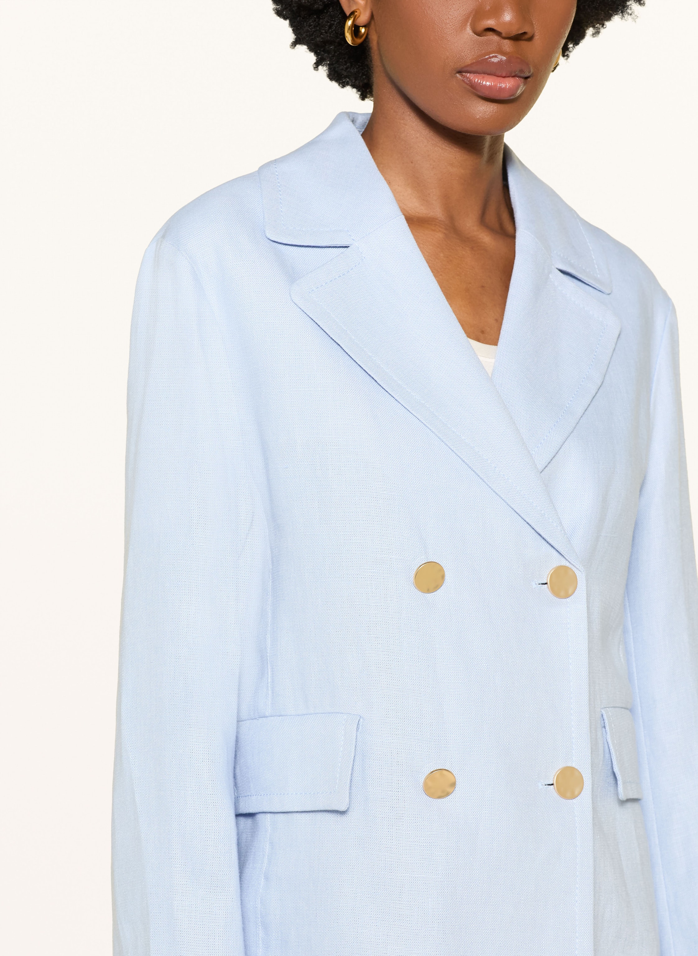 Thumbnail - S Max Mara Leinenblazer Avenue blau