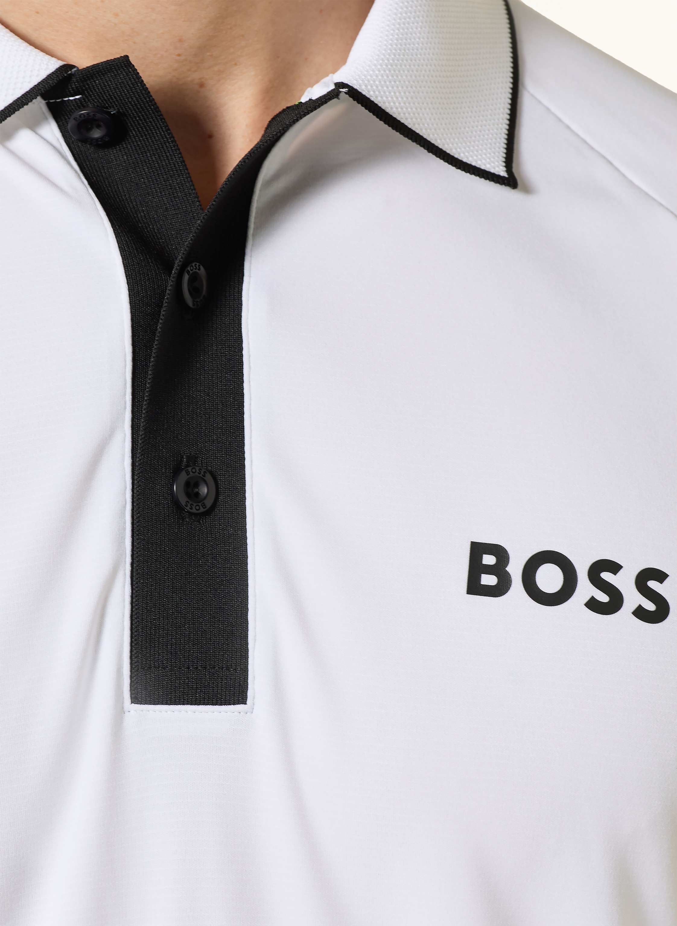 Thumbnail - Boss Funktions-Poloshirt Active Slim Fit weiss