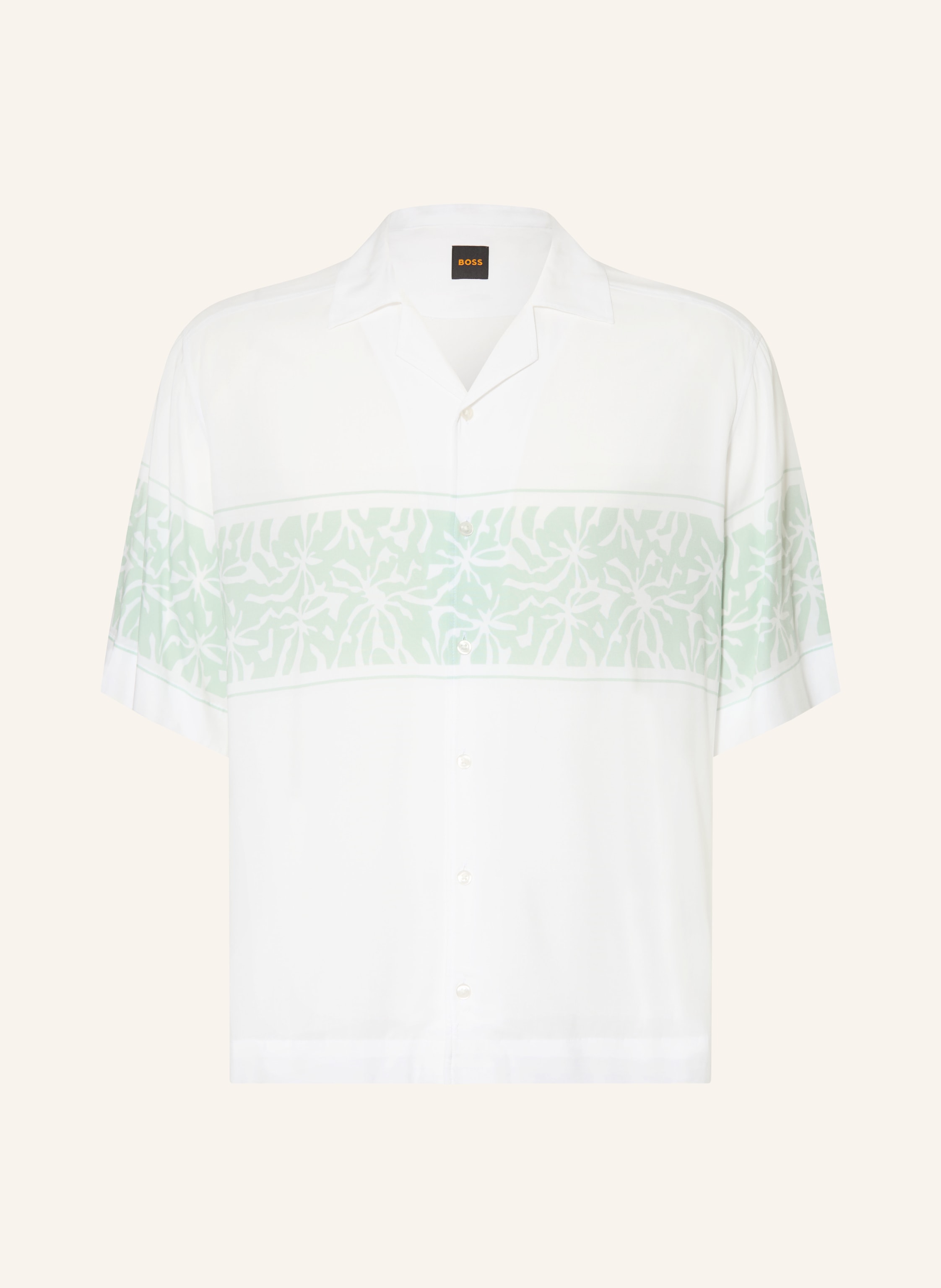 Boss Boss Resorthemd Lapisy Relaxed Fit weiss in WEISS / MINT