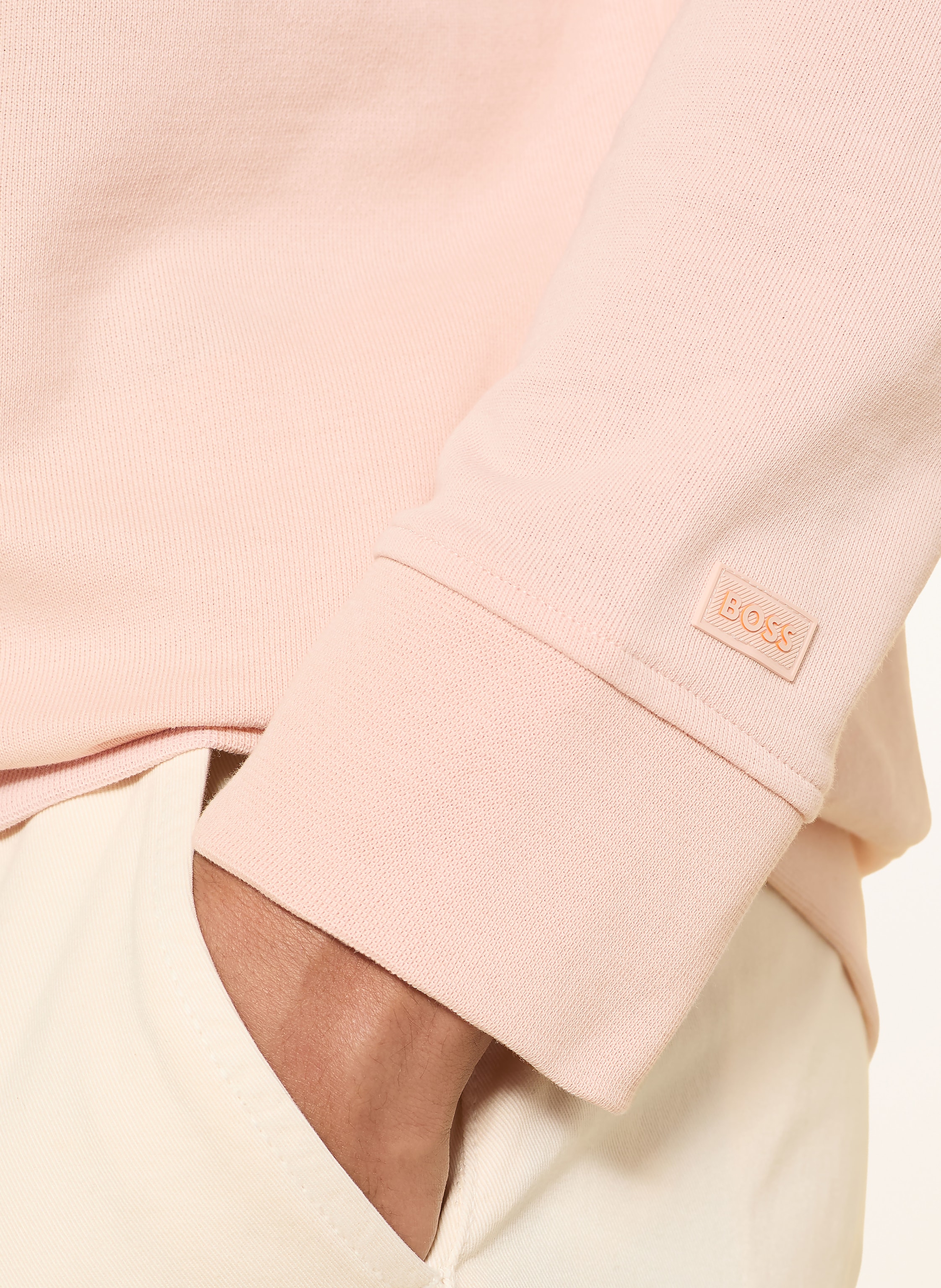 Thumbnail - Boss Sweatshirt We Tape rosa