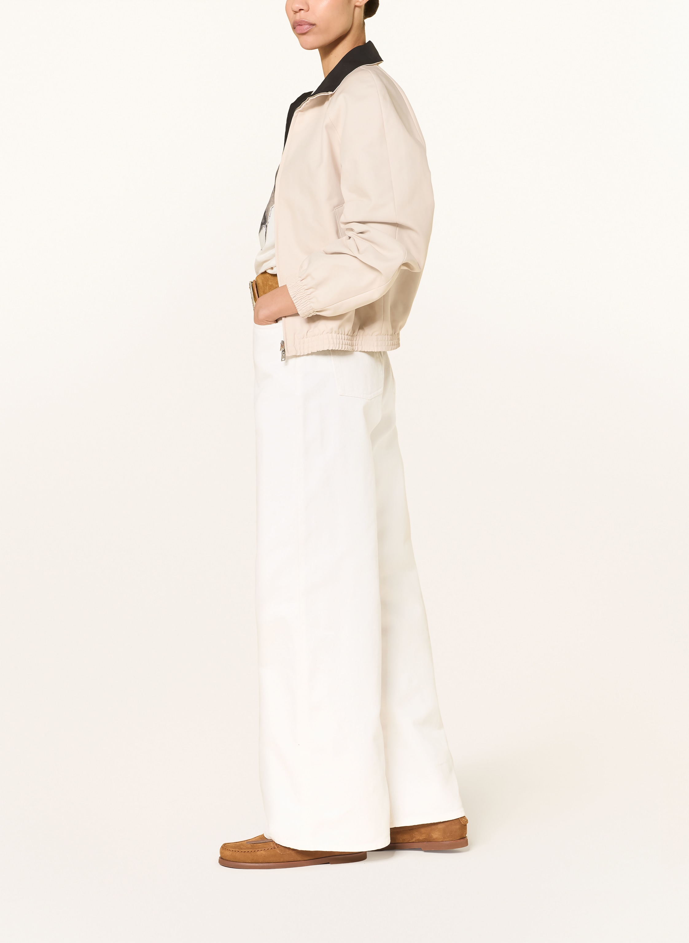 Thumbnail - Golden Goose Wide Leg Jeans weiss