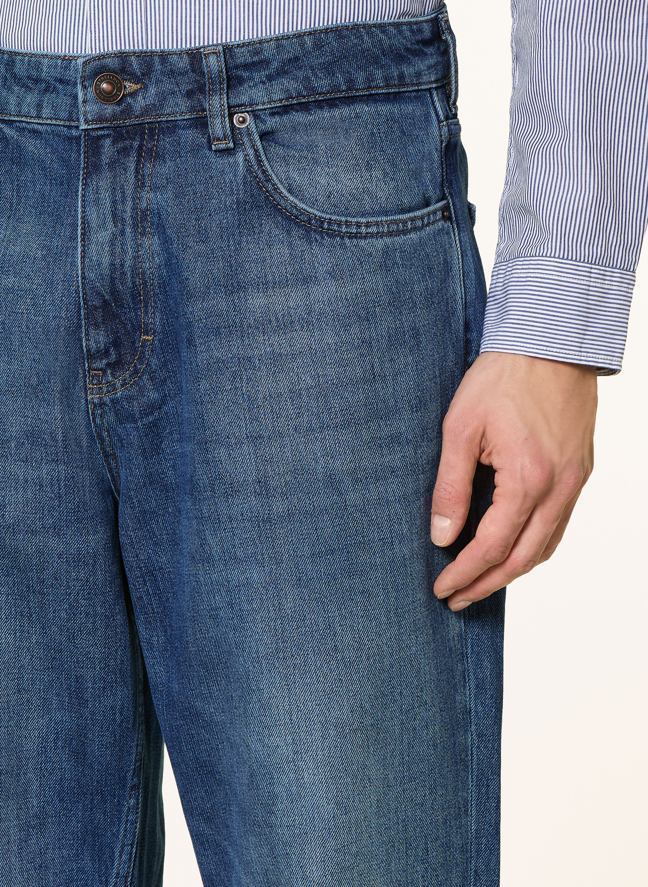 Thumbnail - Strellson Jeans Tan Relaxed Fit blau