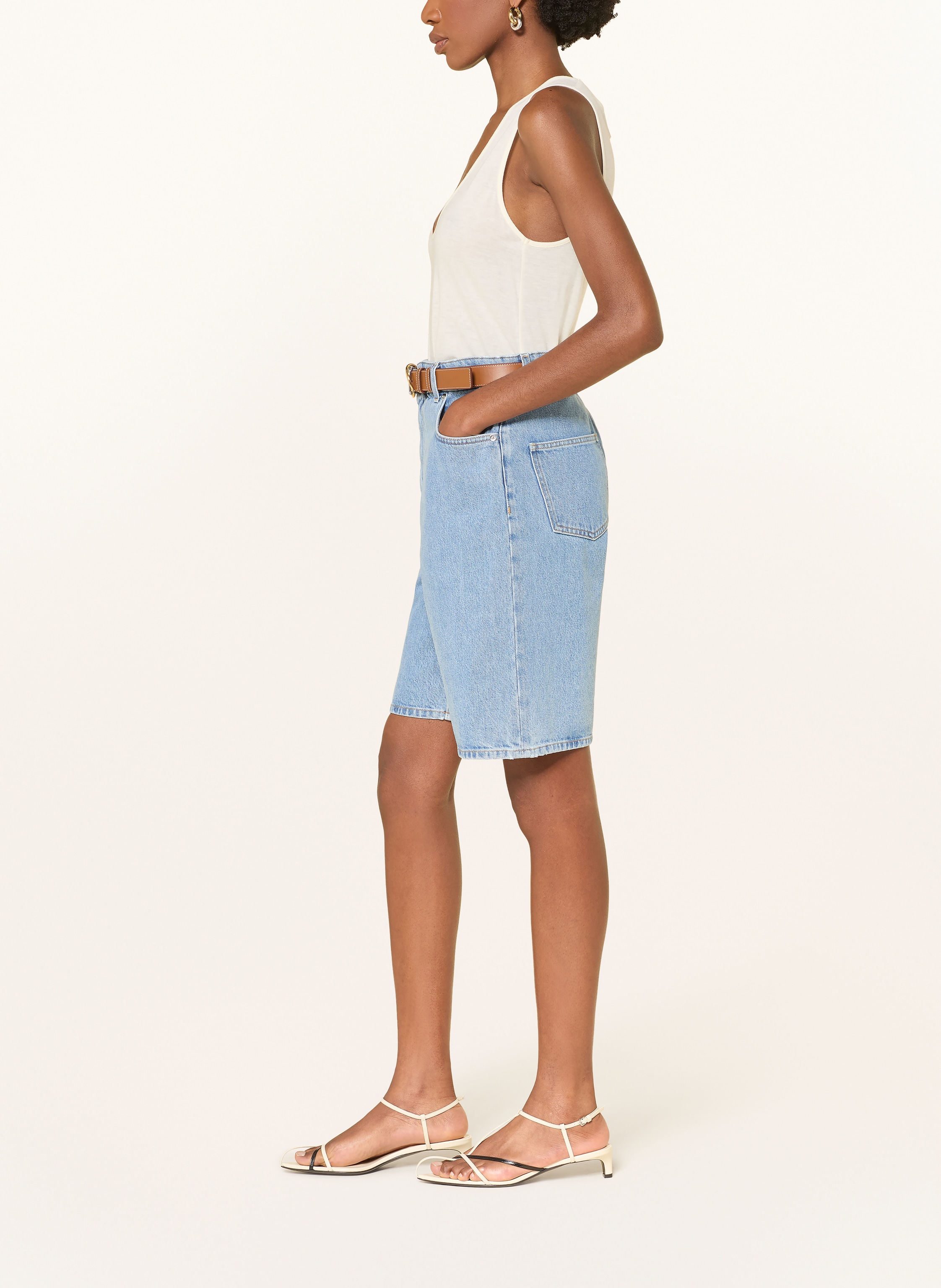 Thumbnail - Loulou De Saison Jeansshorts Isu blau