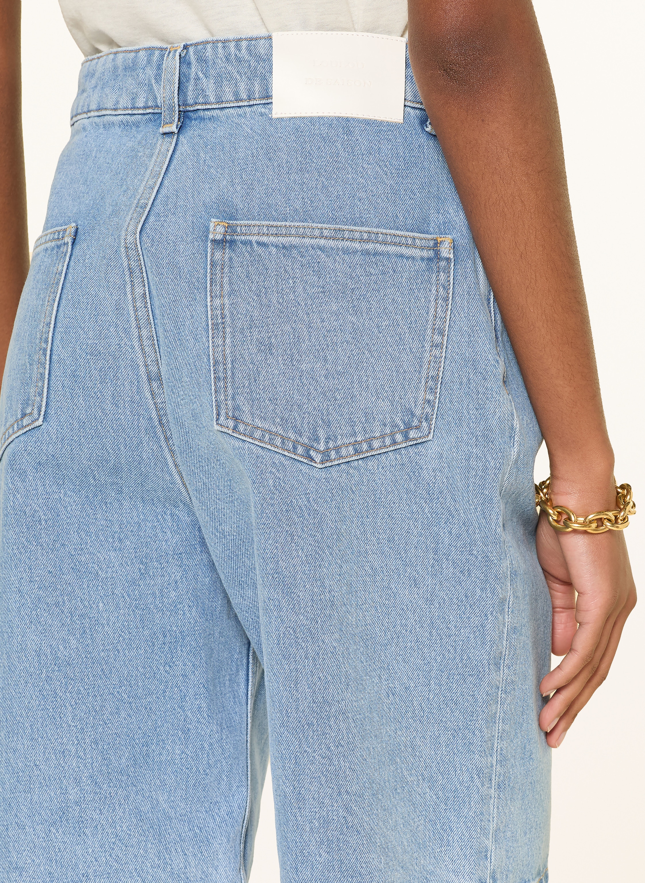 Thumbnail - Loulou De Saison Jeansshorts Isu blau