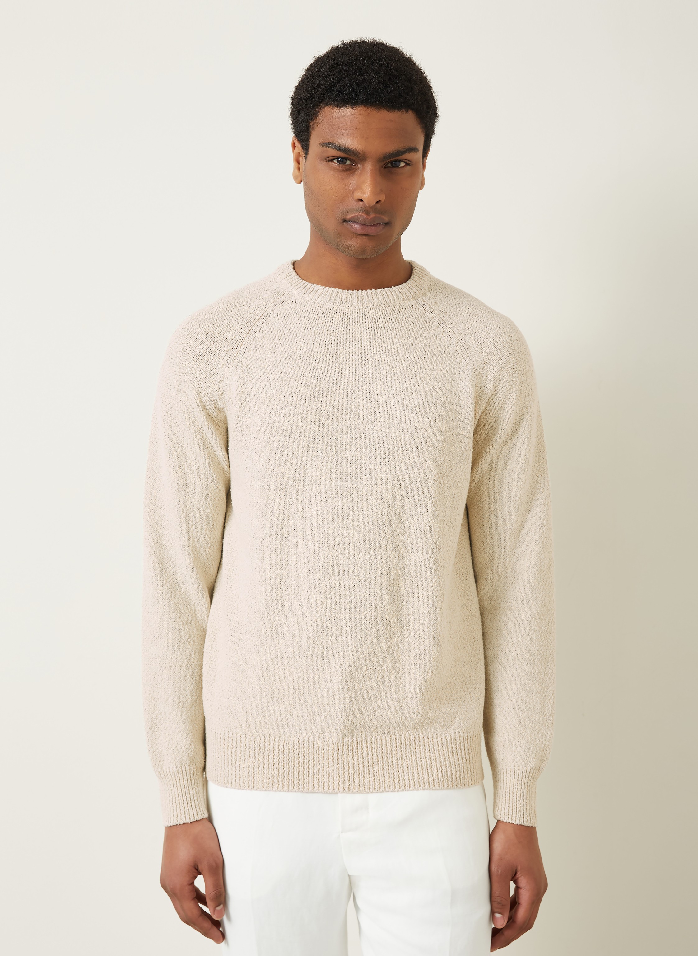 Thumbnail - Agnona Pullover Mit Seide weiss