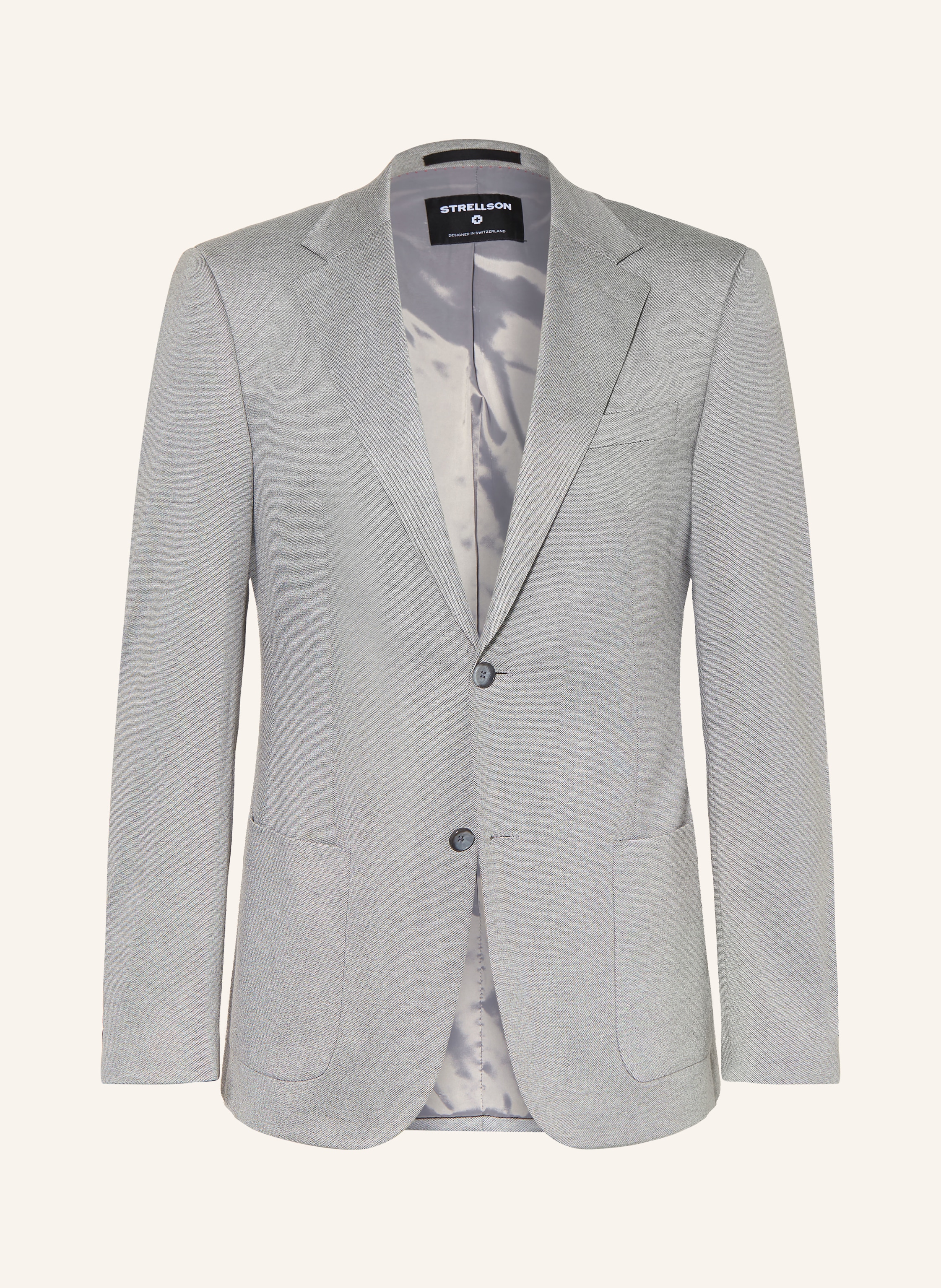 Strellson Anzugsakko Arndt Slim Fit Aus Jersey grau