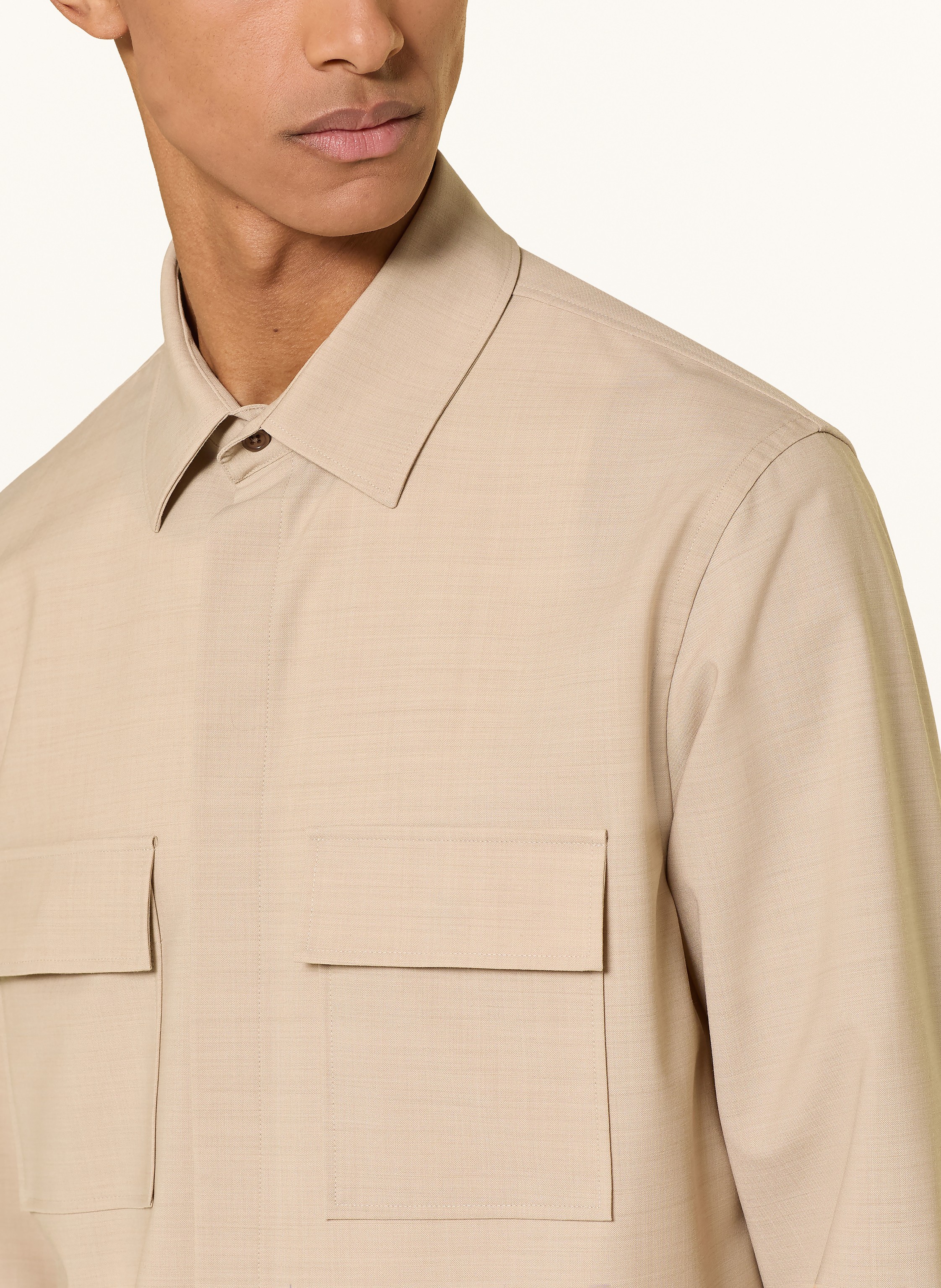 Thumbnail - Digel Move Overshirt Arion beige