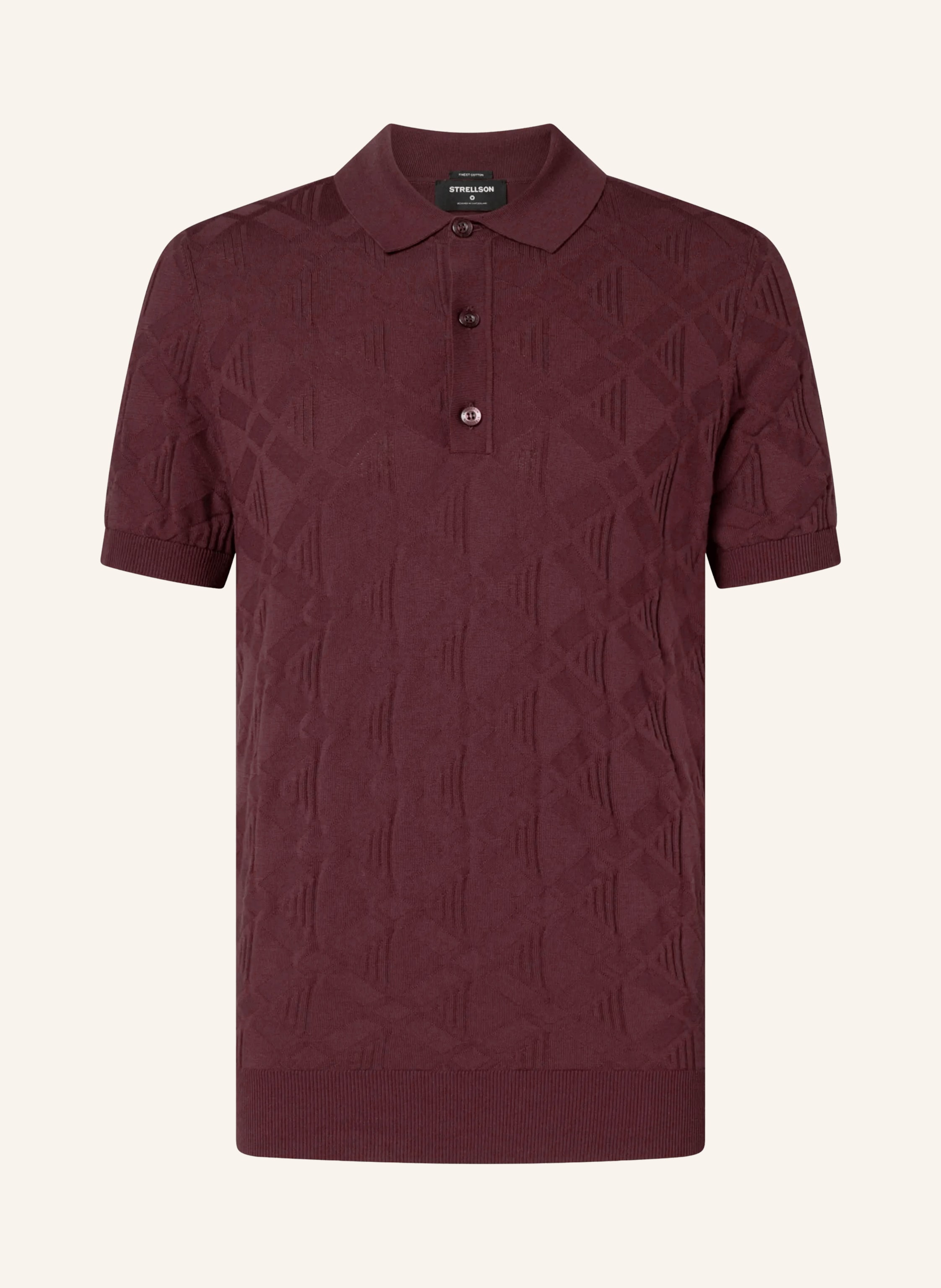 Strellson Strick-Poloshirt Vincent rot