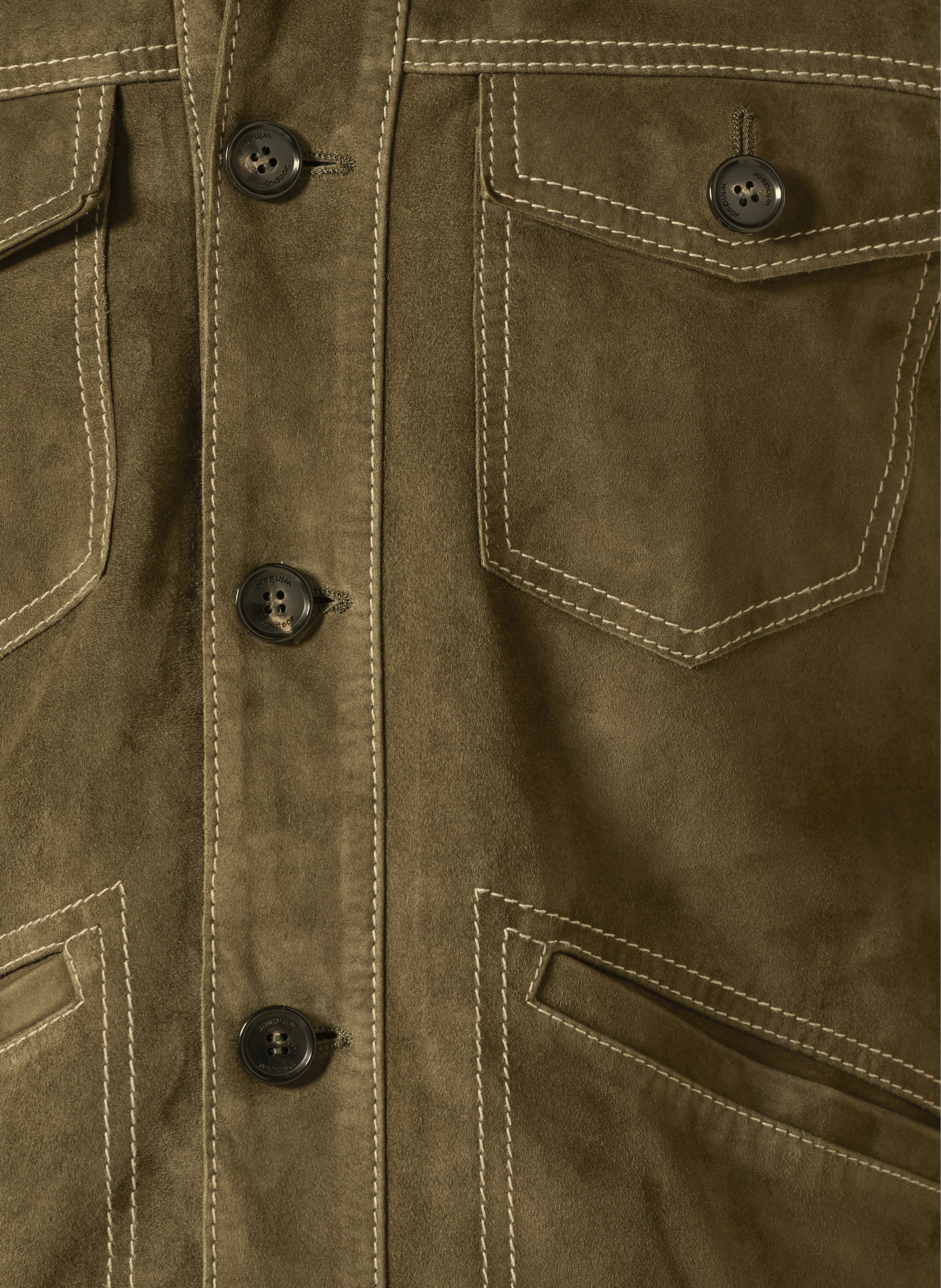 Thumbnail - Windsor. Lederjacke gruen