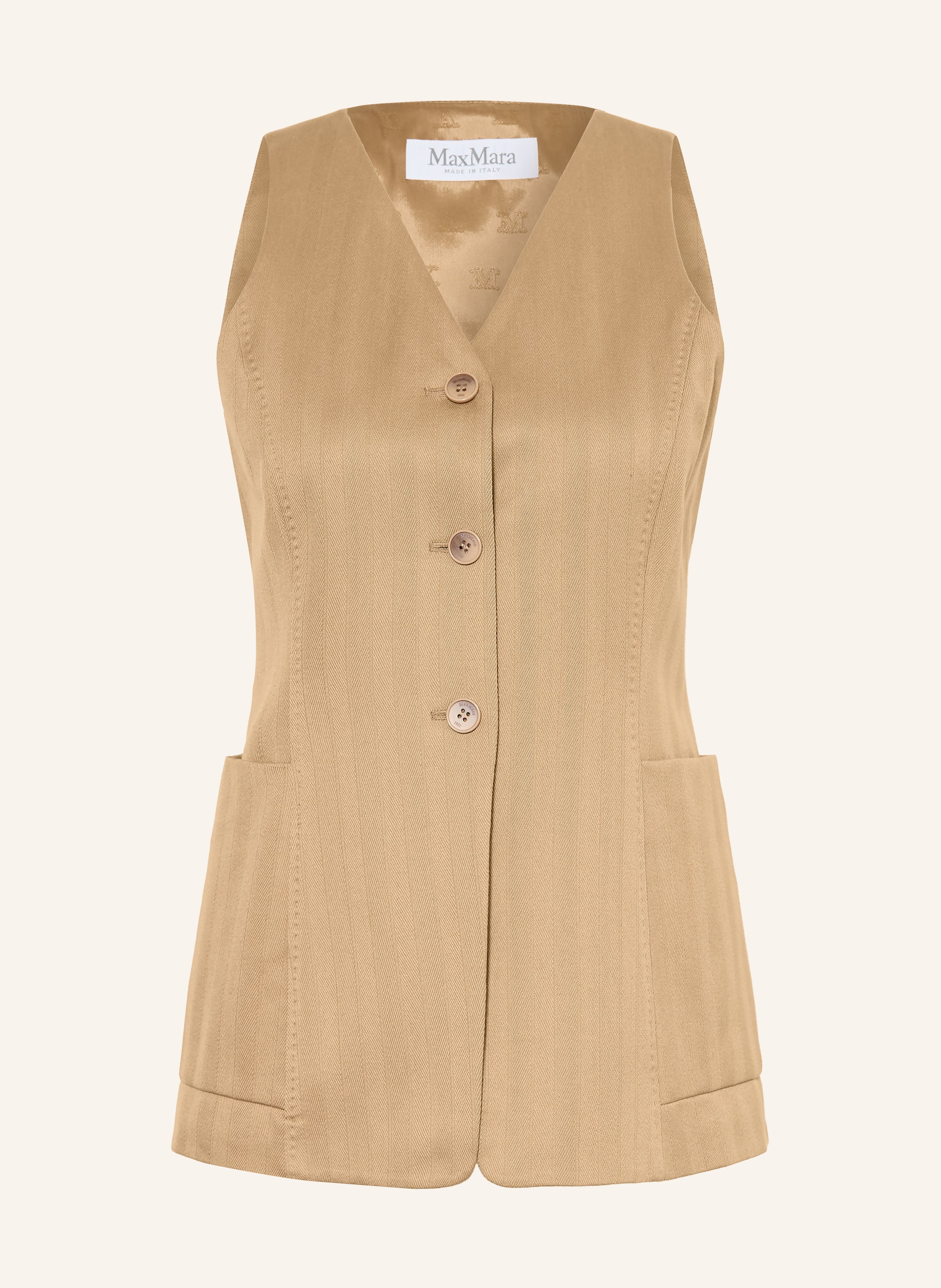 Max Mara Blazerweste Falla braun