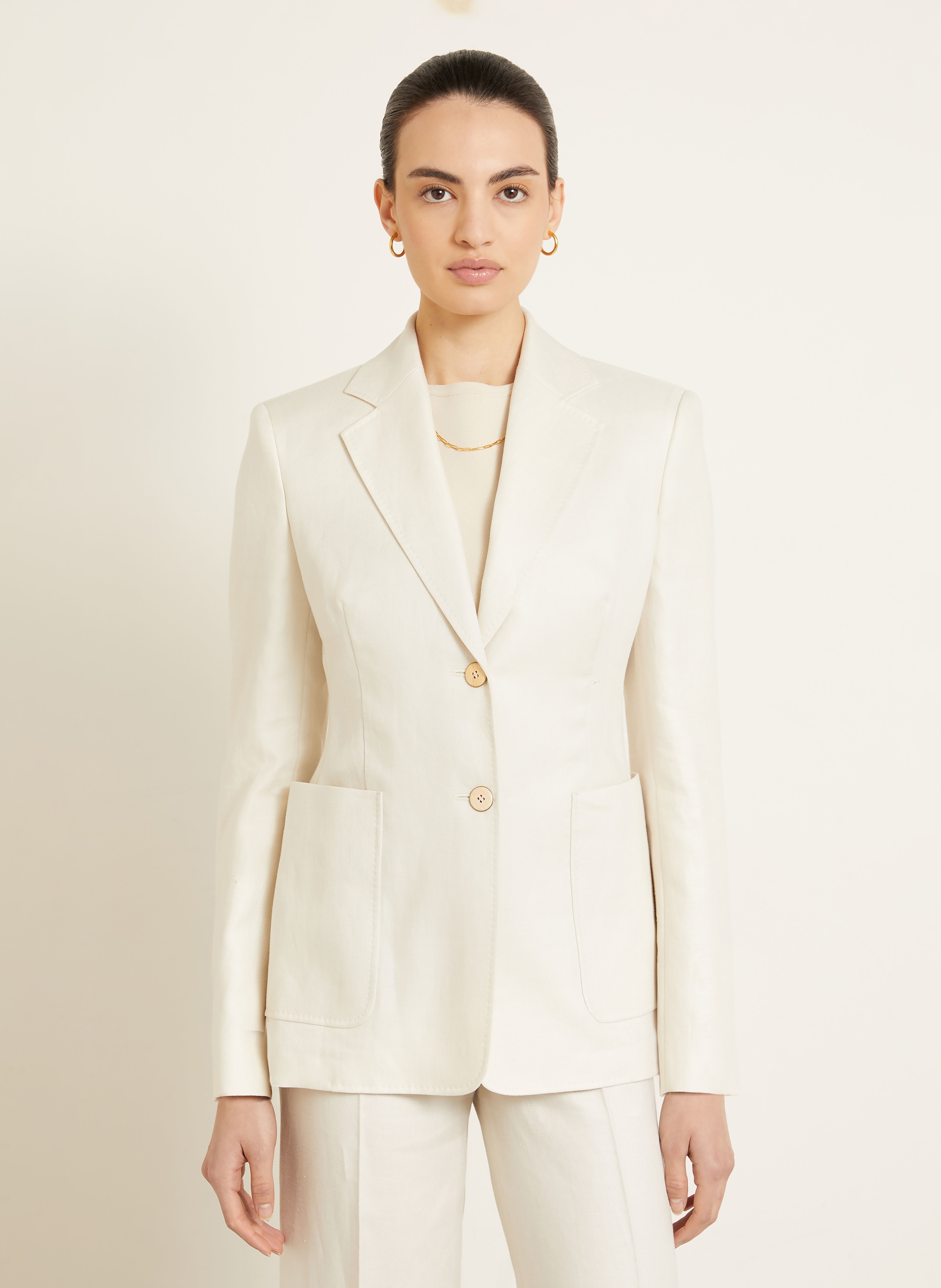 Thumbnail - Max Mara Leinenblazer Volonta beige