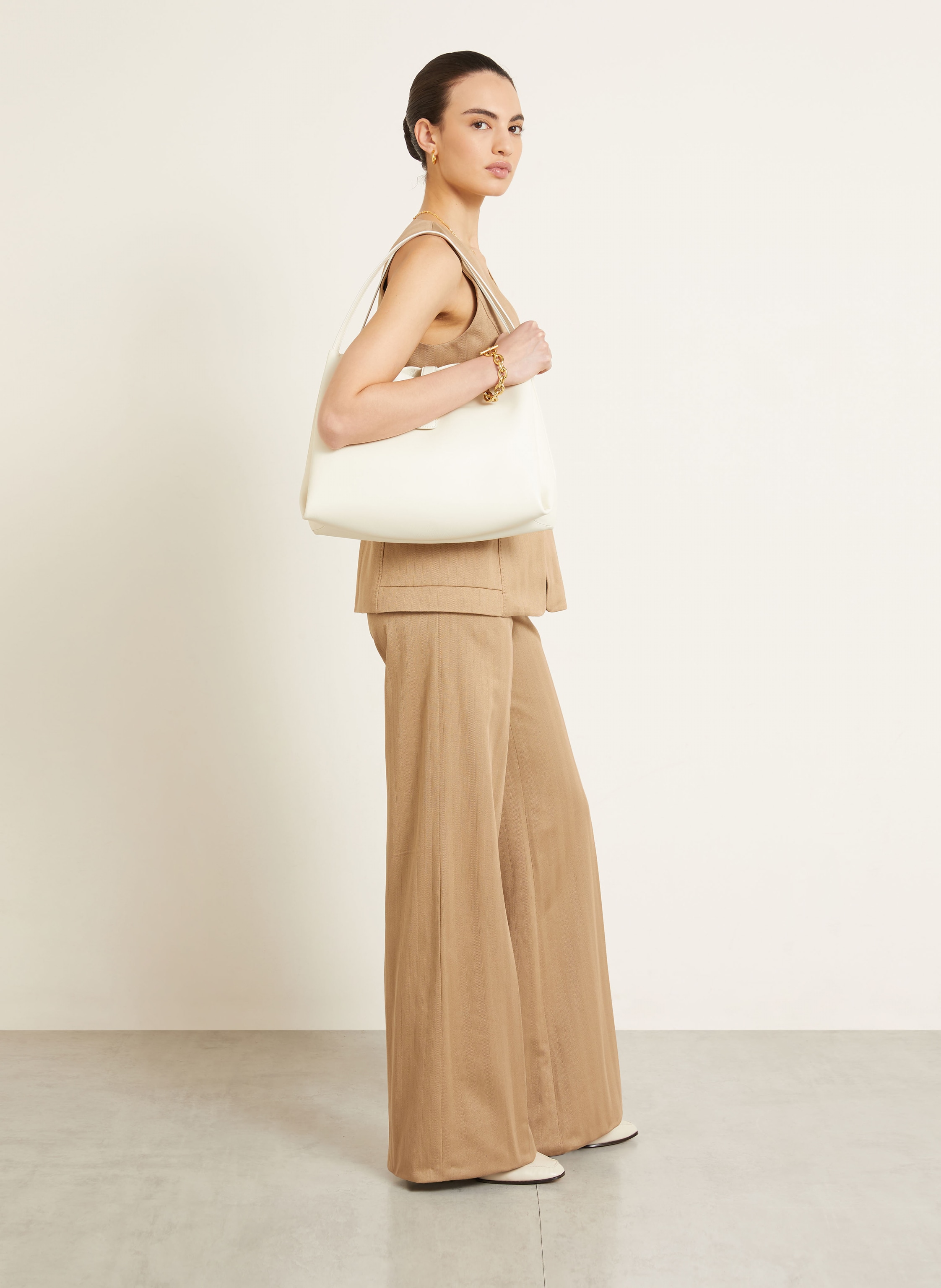 Thumbnail - Max Mara Marlenehose Oliato Aus Jersey braun