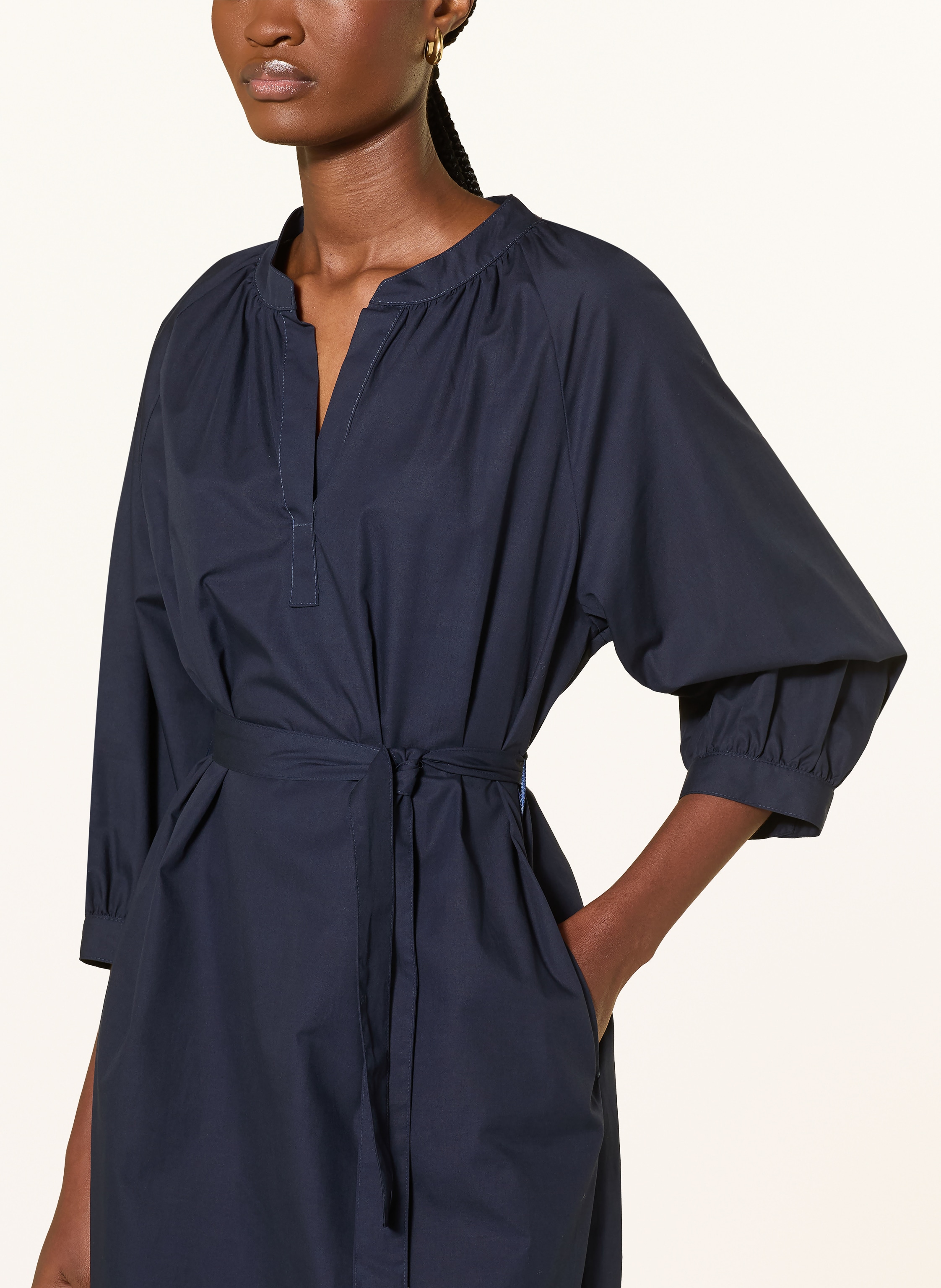 Thumbnail - Desoto Kleid Mit 3/4-Arm blau