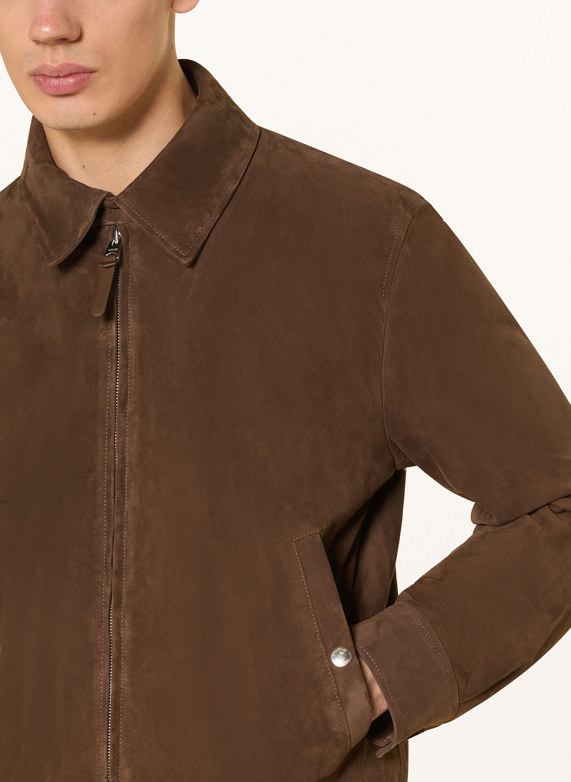 Thumbnail - Mackage Lederblouson Giovanni beige