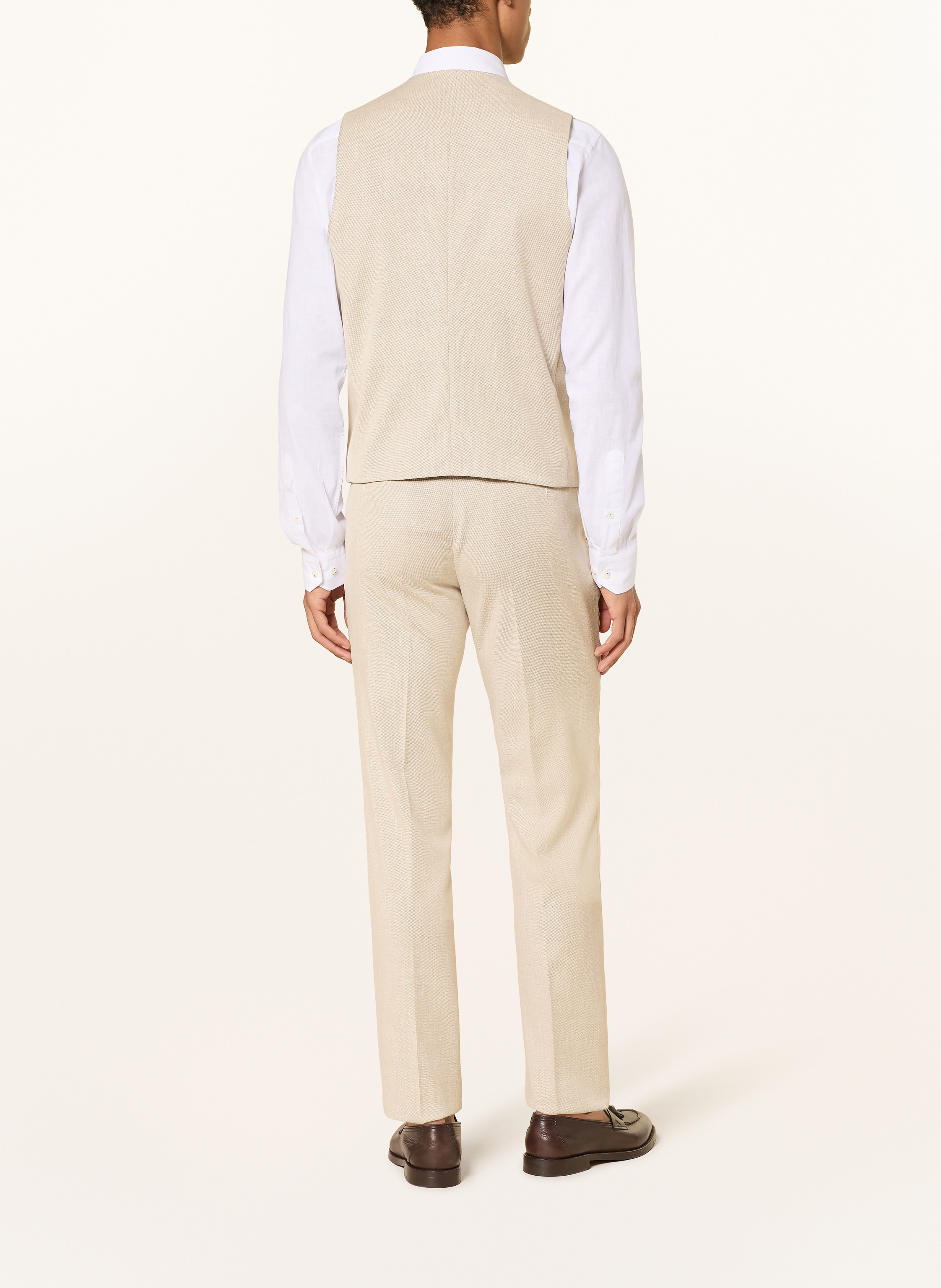 Thumbnail - Digel Anzugweste Edgar Slim Fit beige