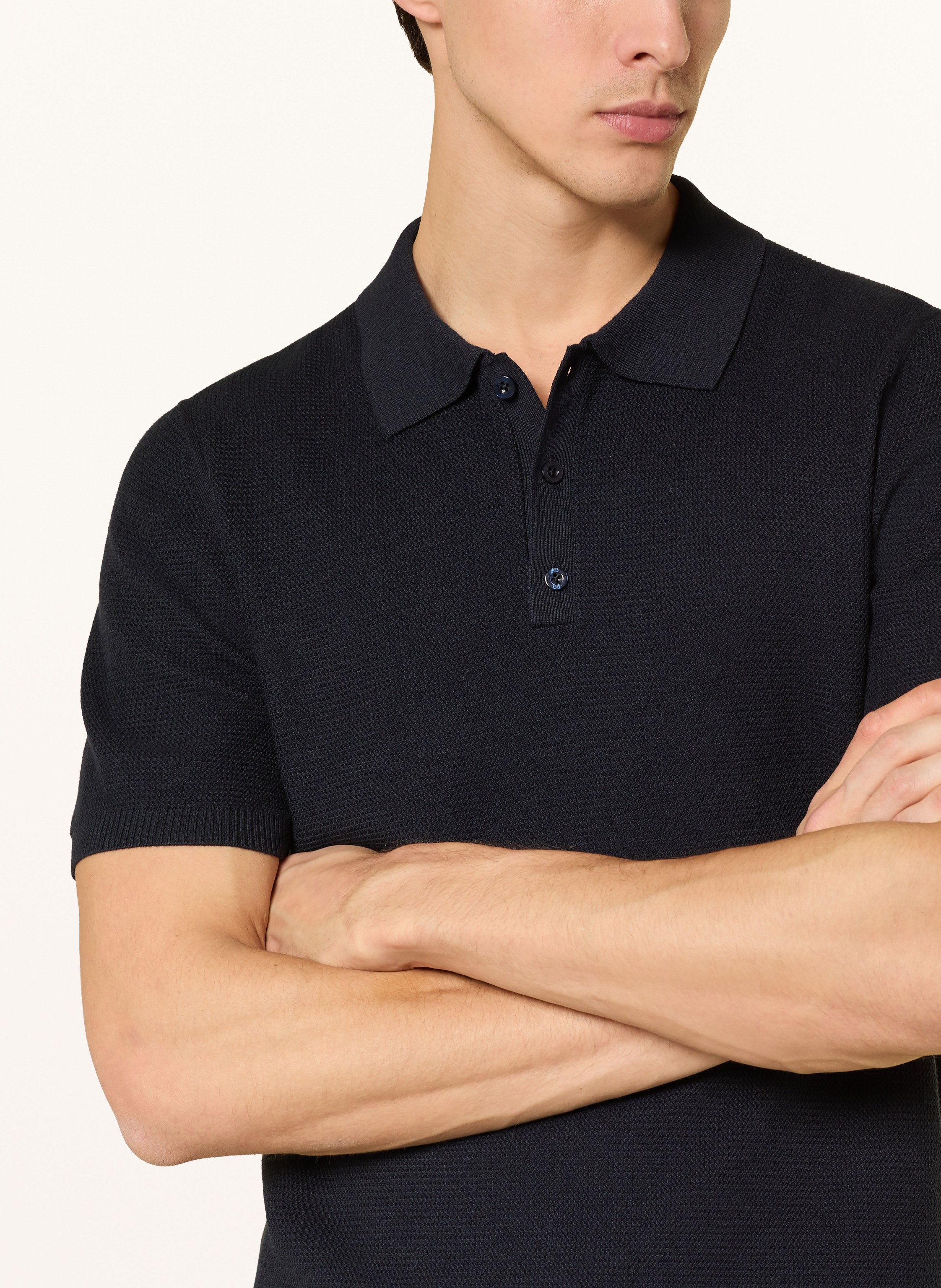 Thumbnail - Cinque Strick-Poloshirt Ciflav blau