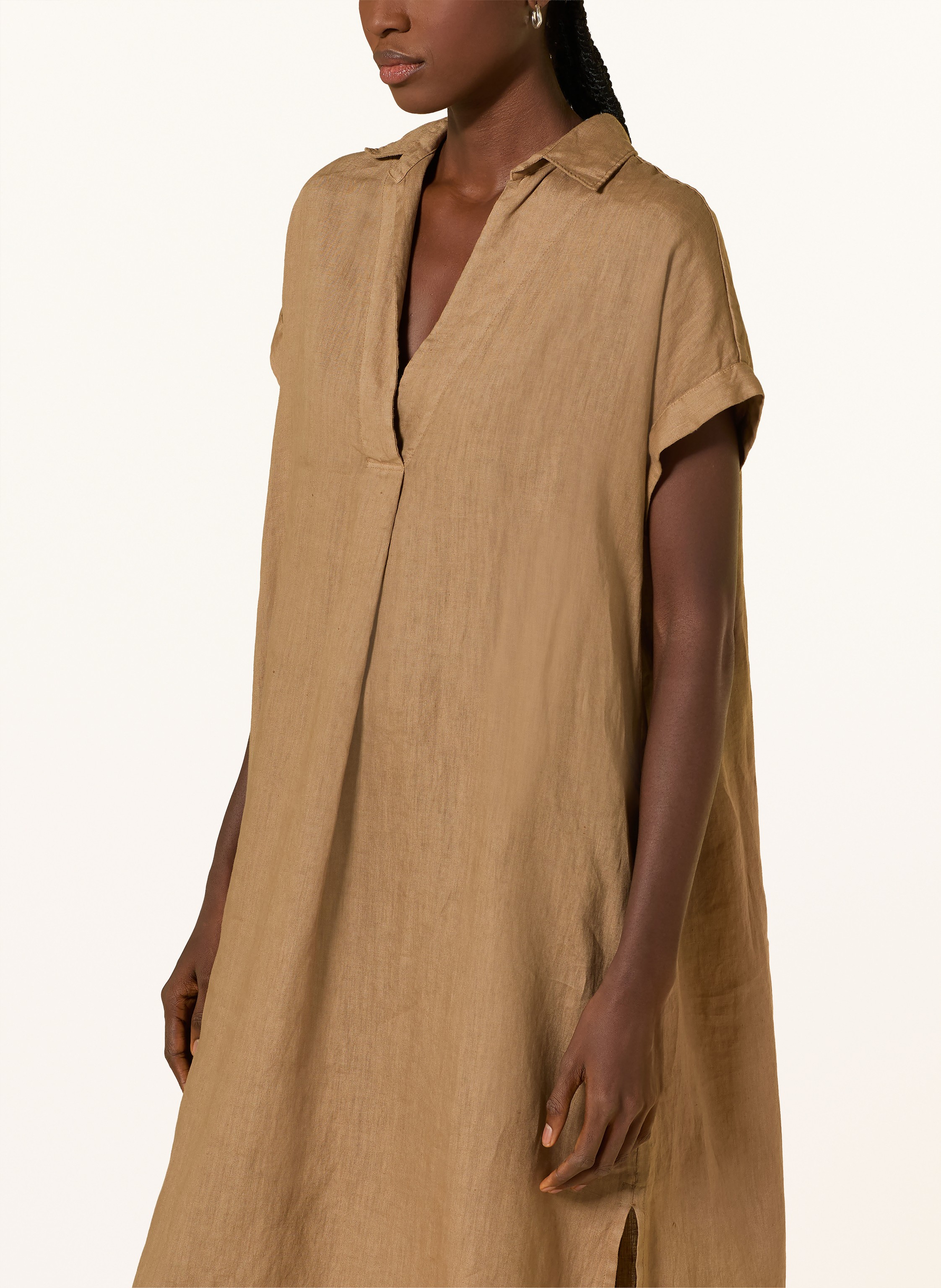 Thumbnail - rosso35 Leinenkleid beige