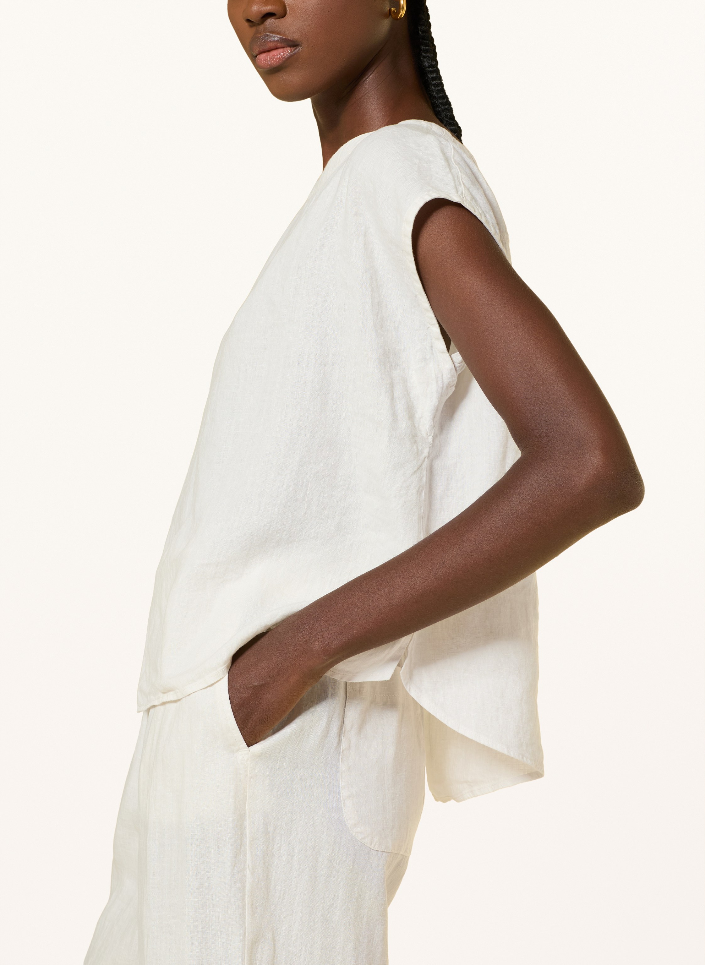 Thumbnail - rosso35 Blusenshirt Aus Leinen weiss