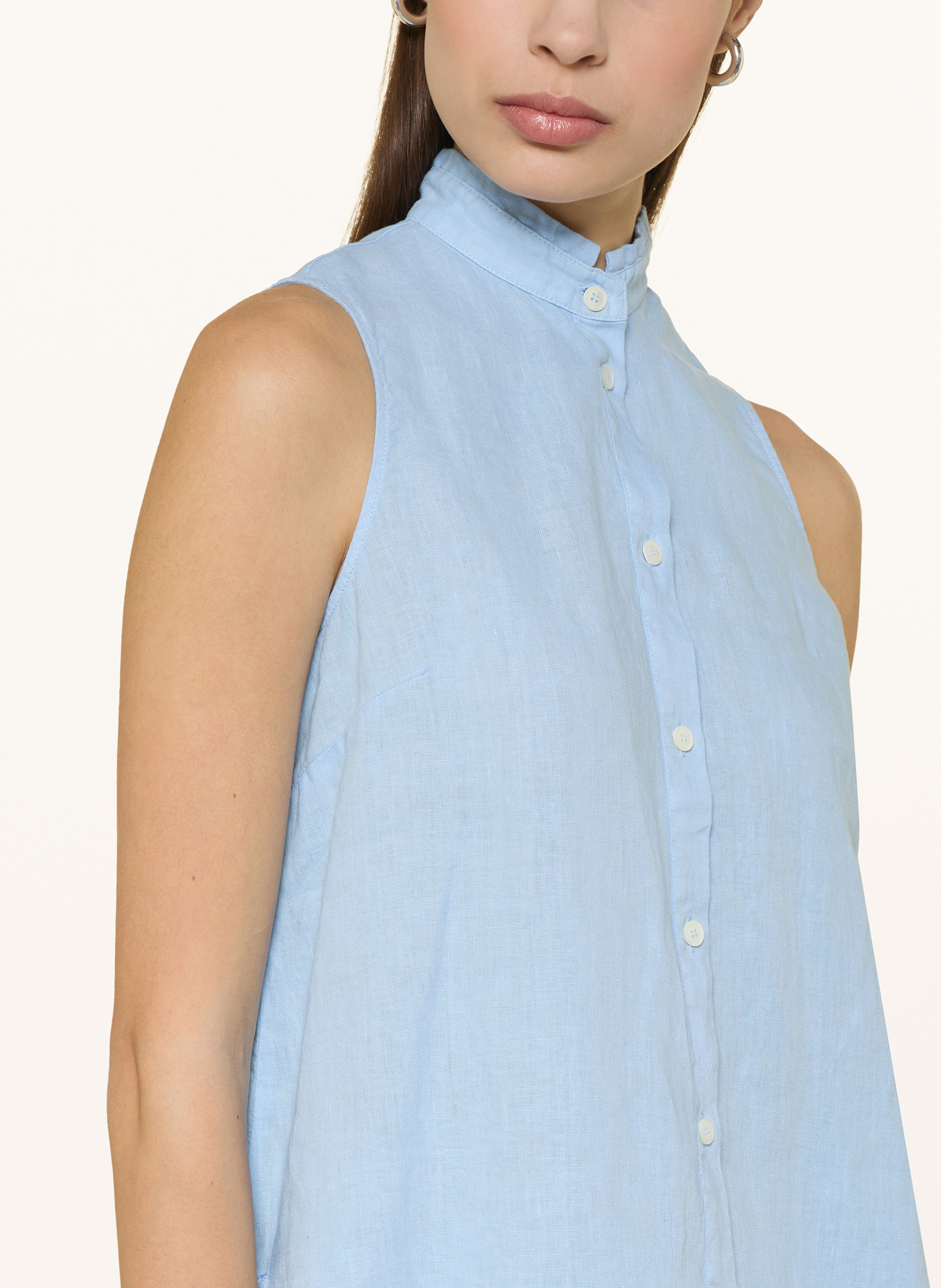 Thumbnail - rosso35 Blusentop Aus Leinen blau