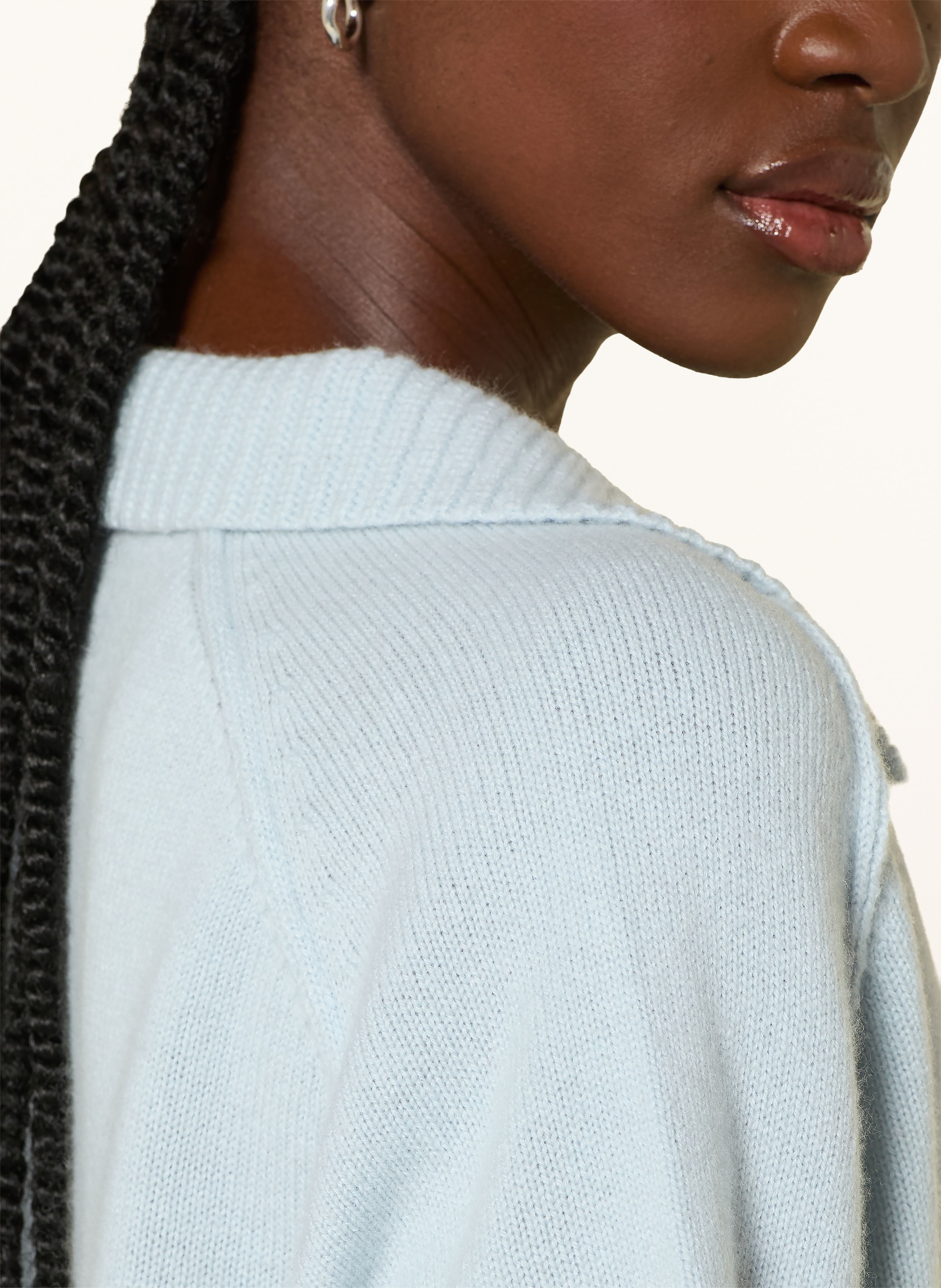 Thumbnail - Kujten Strickshirt Aenor Aus Cashmere blau