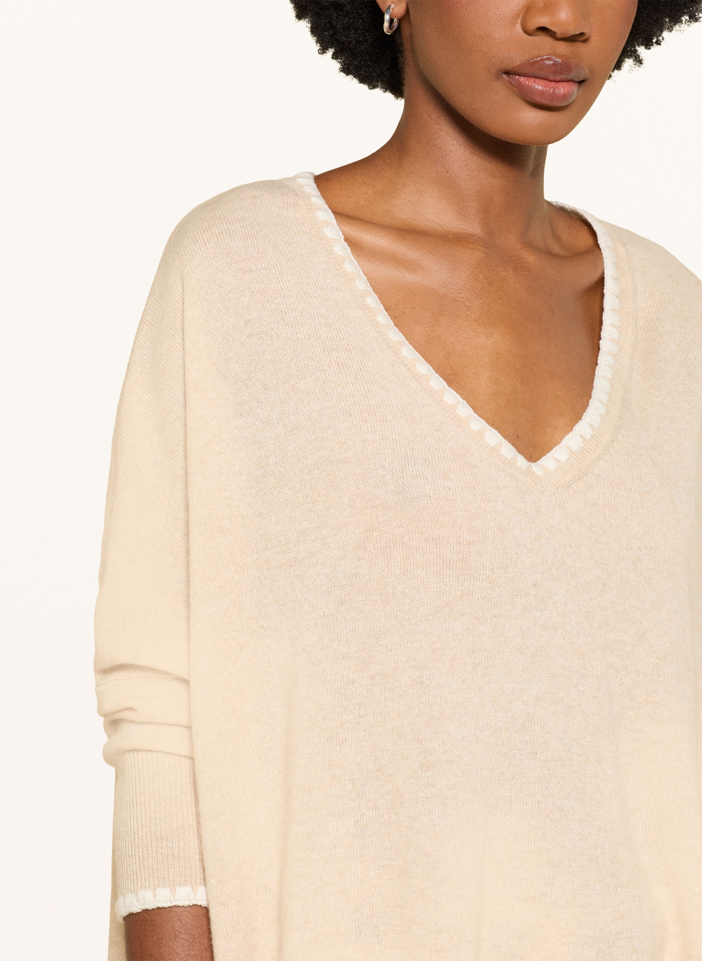 Thumbnail - Kujten Cashmere-Pullover Aminie beige