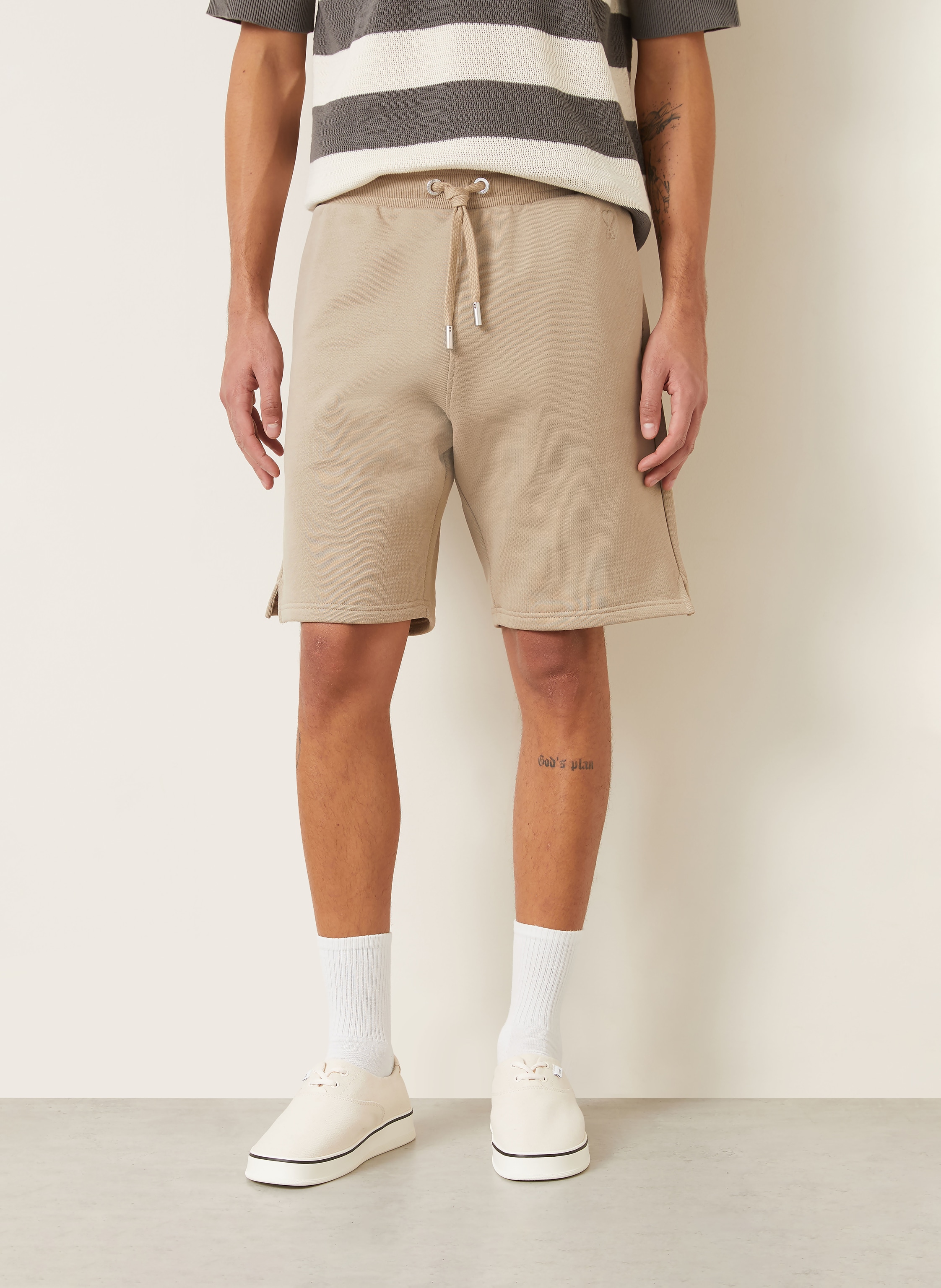 Thumbnail - Ami Paris Sweatshorts beige