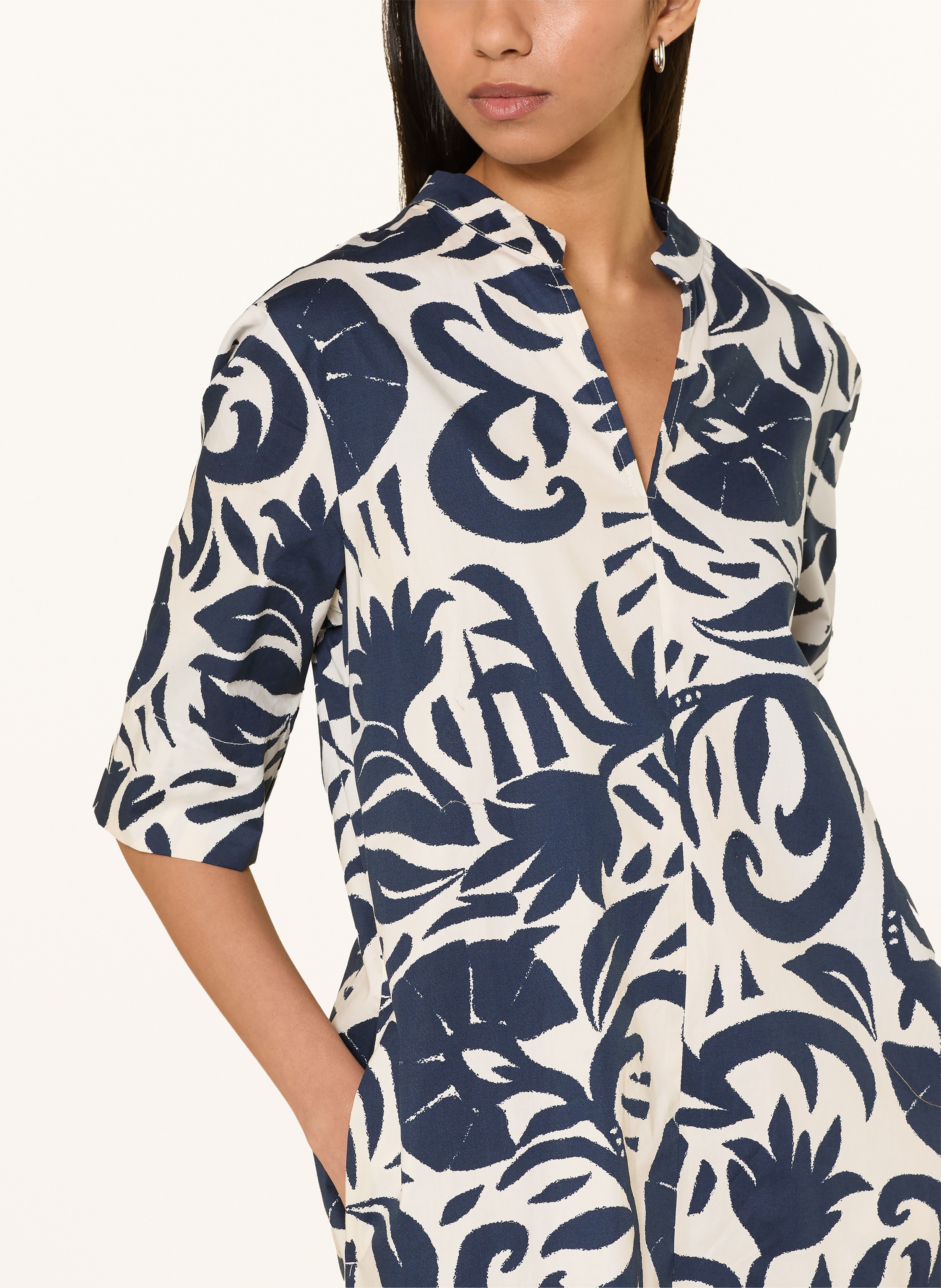 Thumbnail - Oui Kleid Mit 3/4-Arm weiss