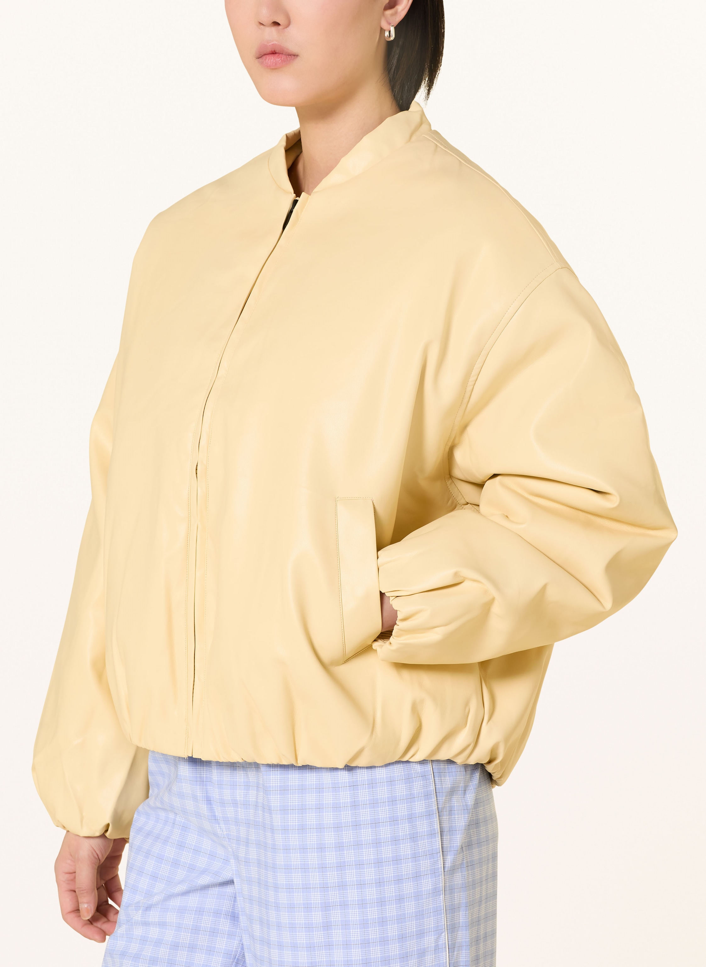 Thumbnail - Another Cotton Lab Blouson In Lederoptik gelb