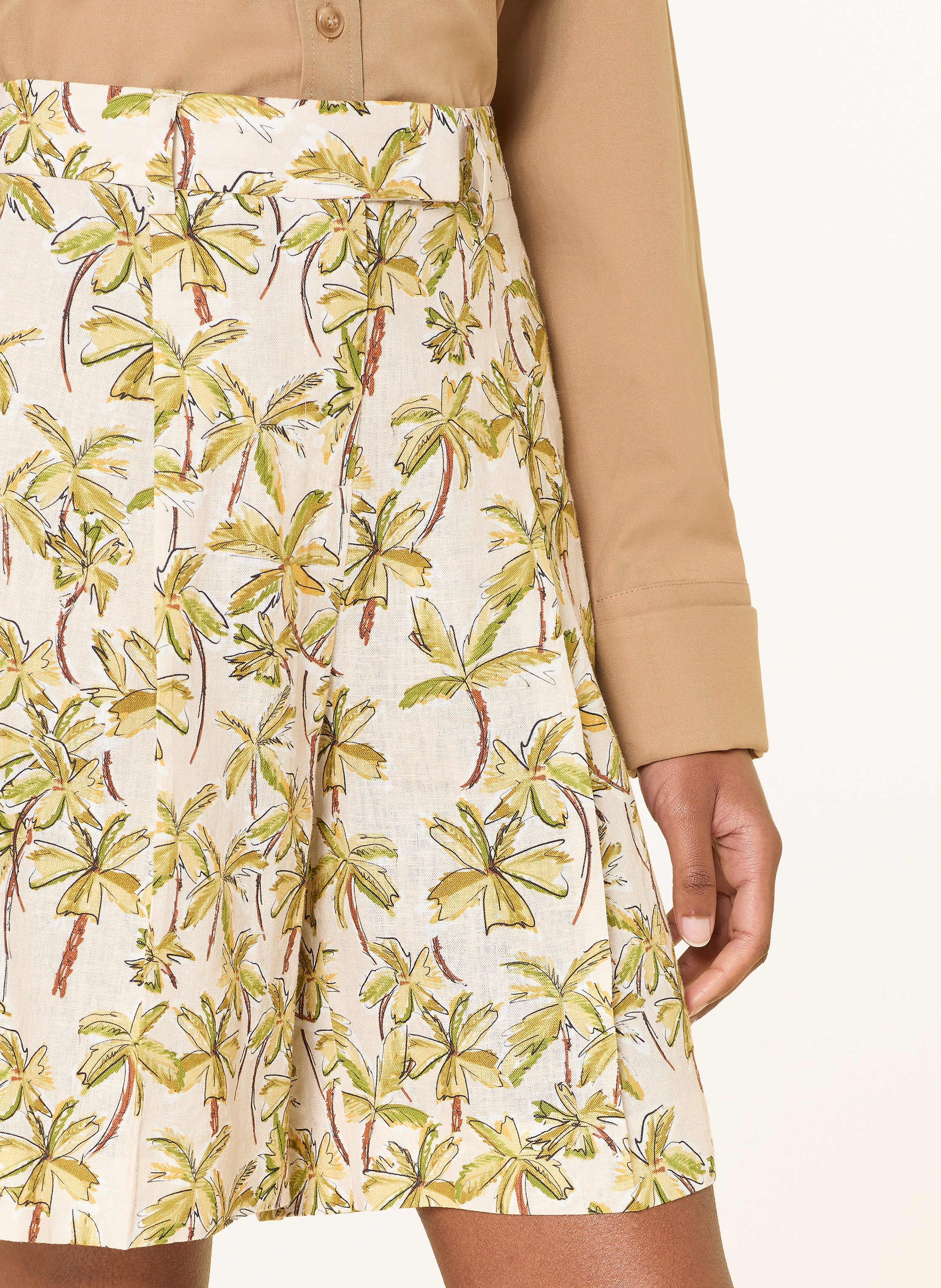 Thumbnail - Seductive Shorts Chrissy Mit Leinen beige