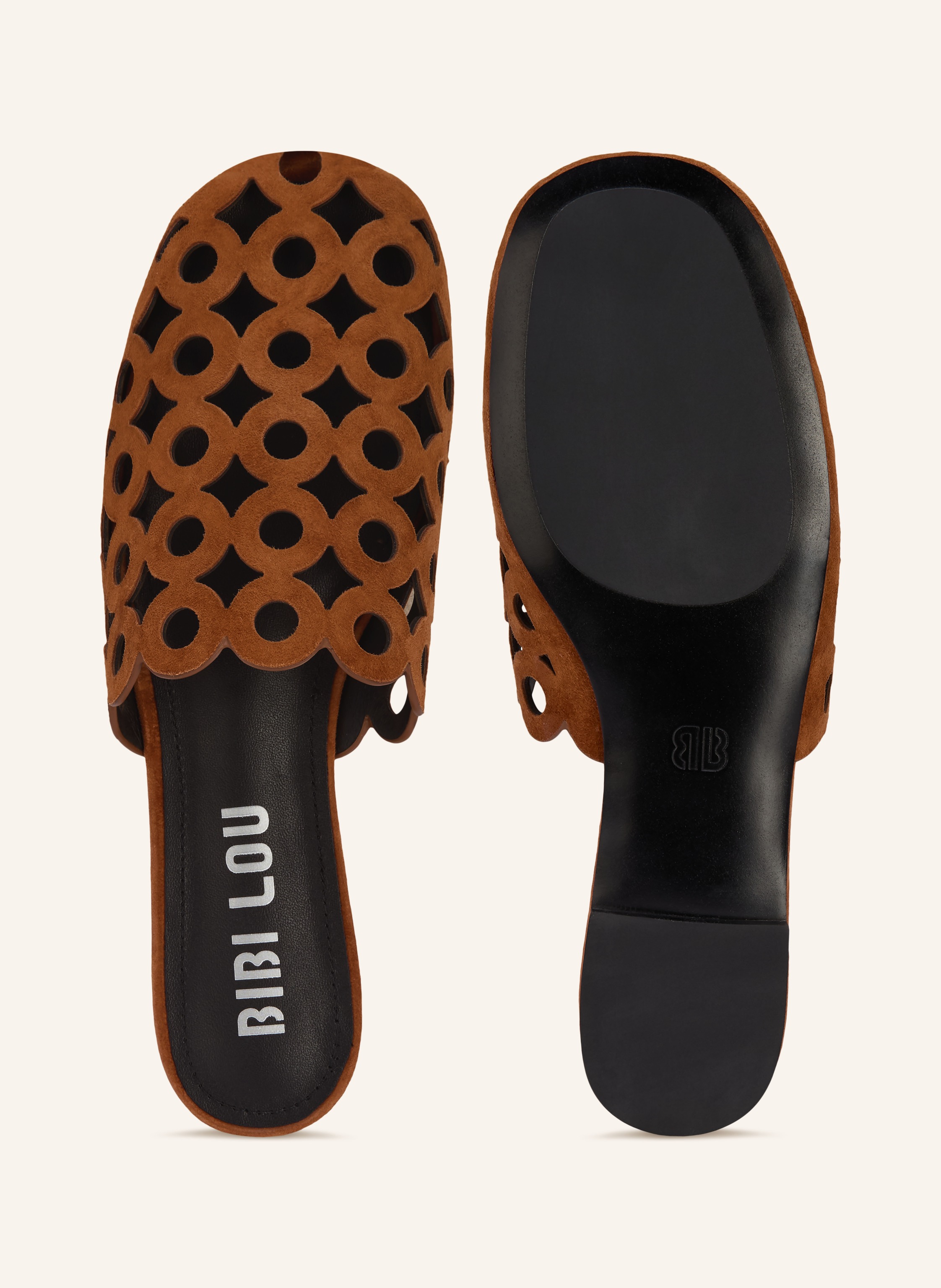 Thumbnail - Bibi Lou Mules Oribu Mit Cut-Outs braun
