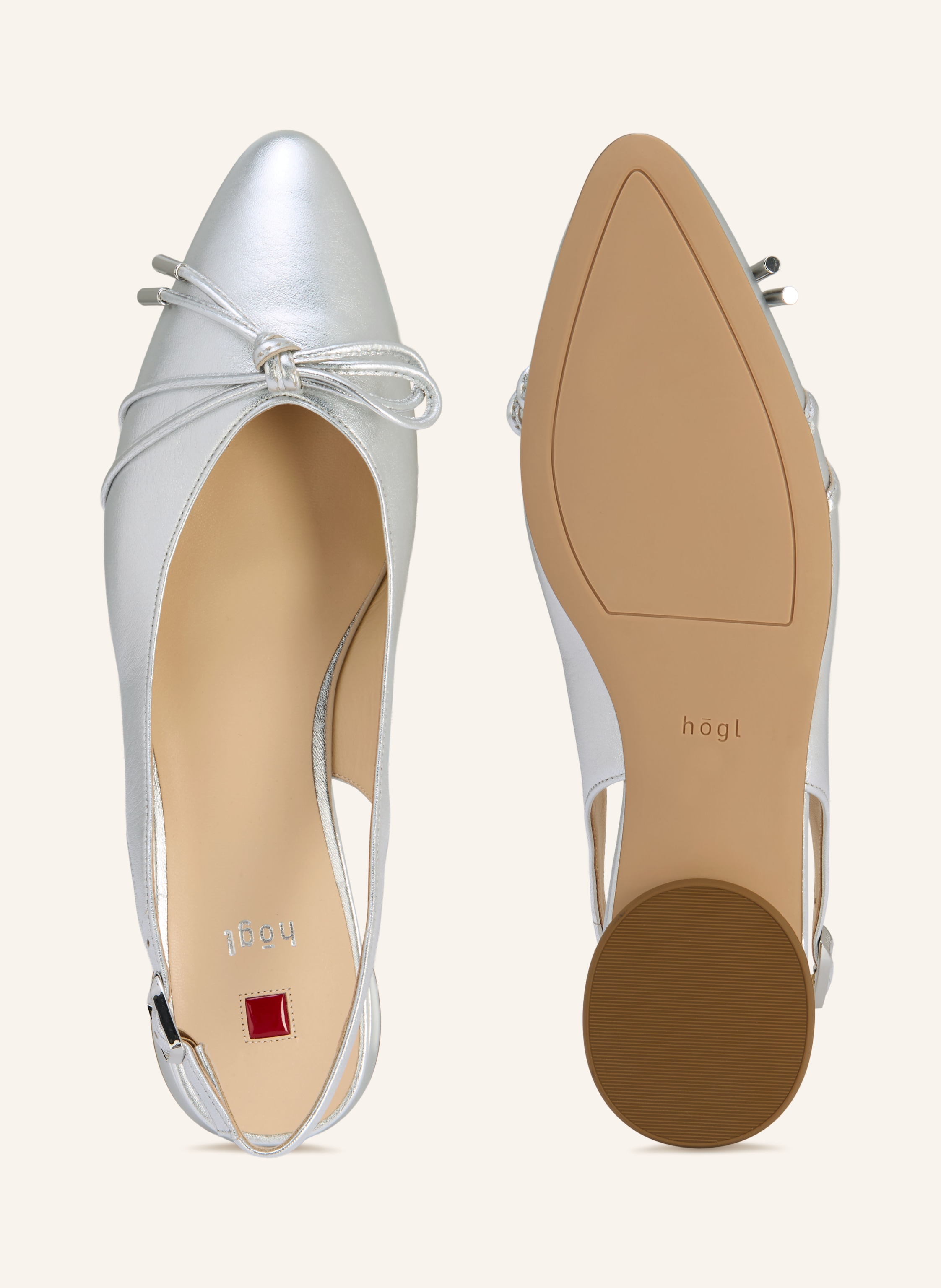 Thumbnail - Högl Slingballerinas Lotta silber