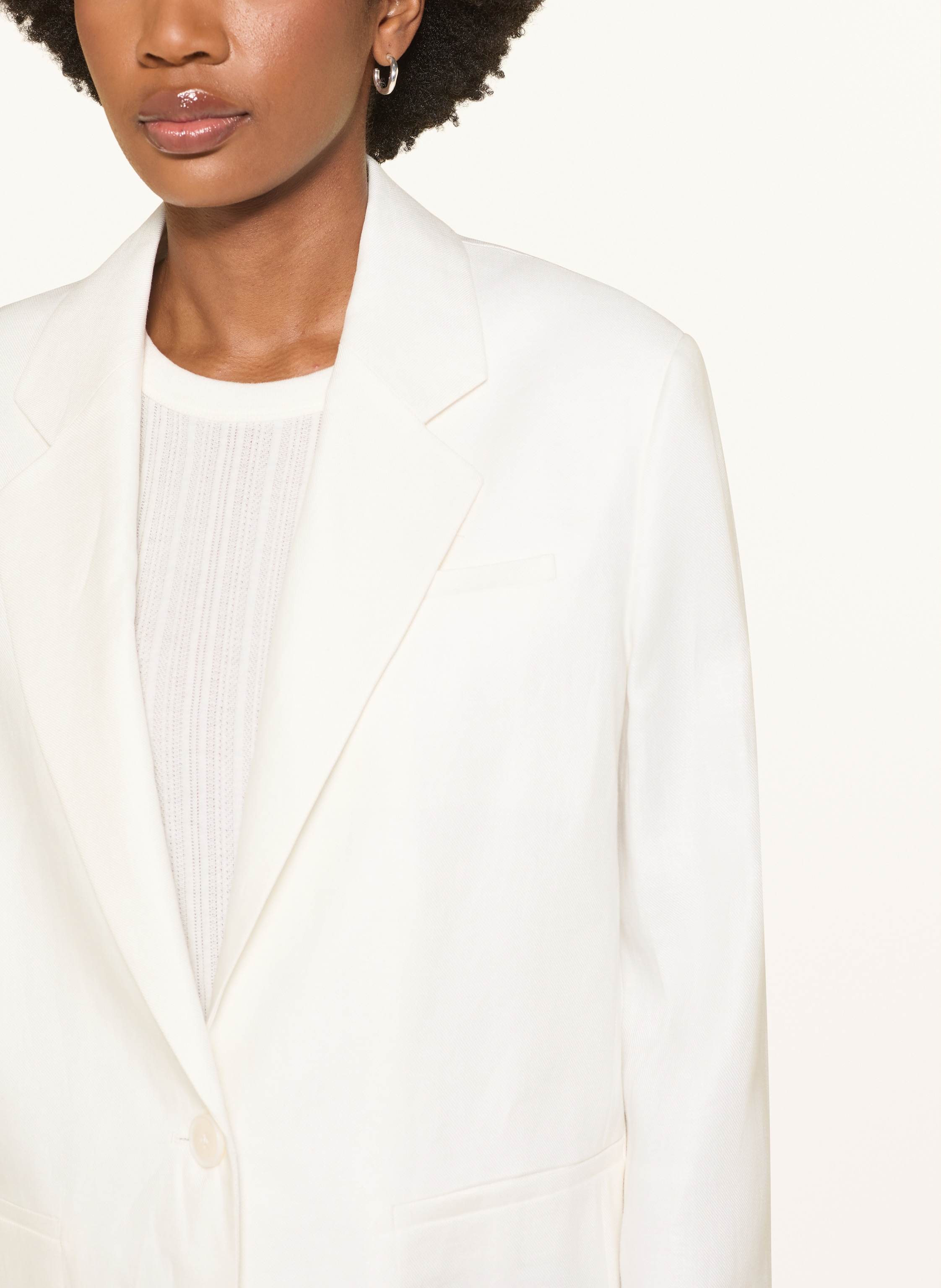 Thumbnail - Drykorn Blaze Mowtie Aus Leinen weiss