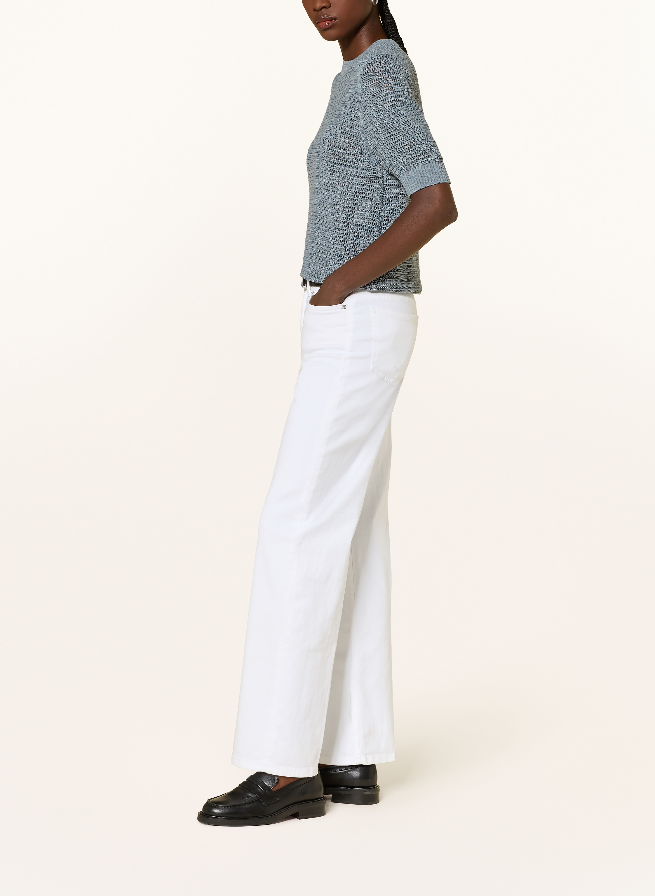 Thumbnail - Drykorn Wide Leg Jeans Medley weiss